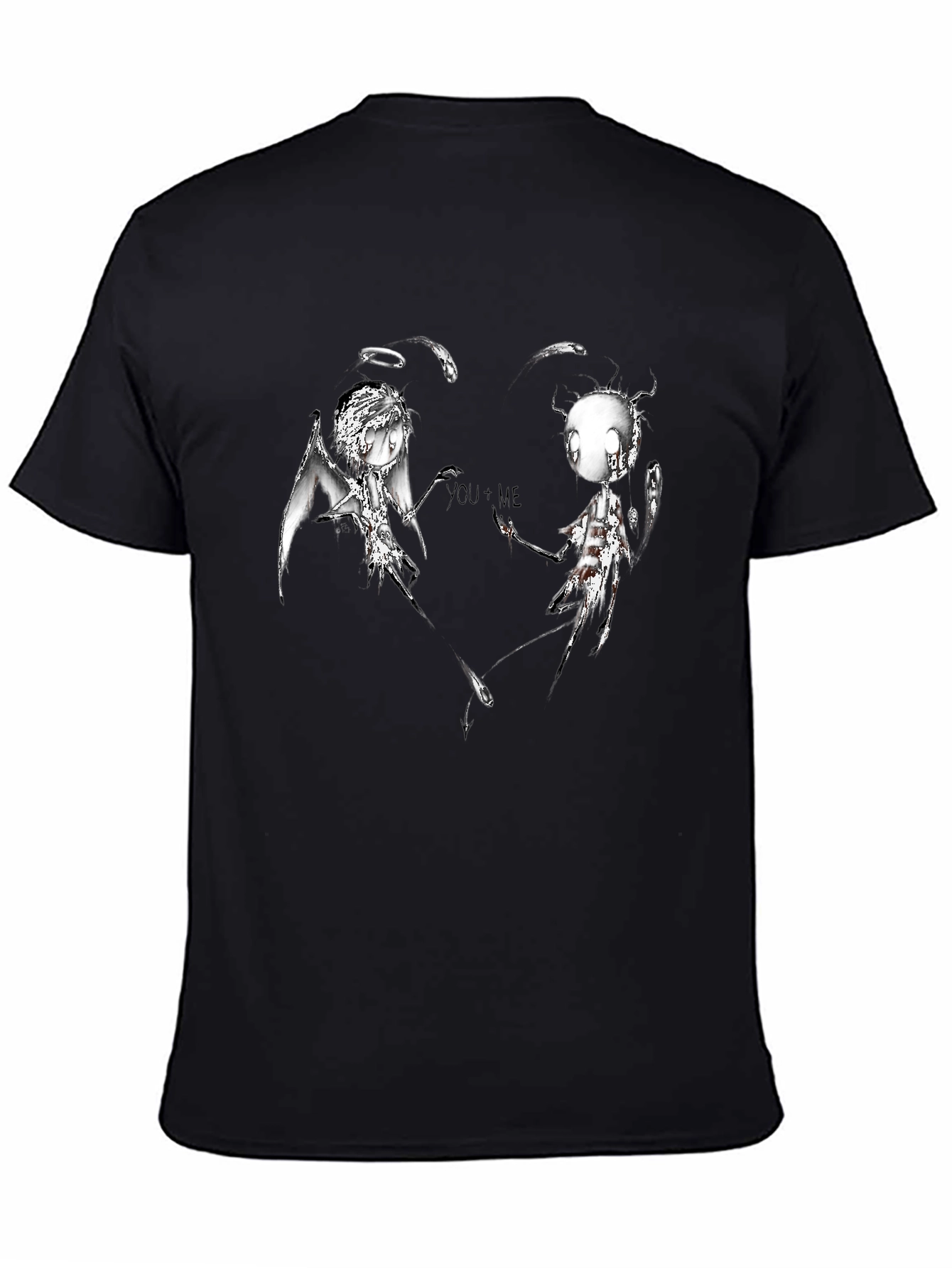 Dark Angel & Devil YOU+ME Graphic T-Shirt