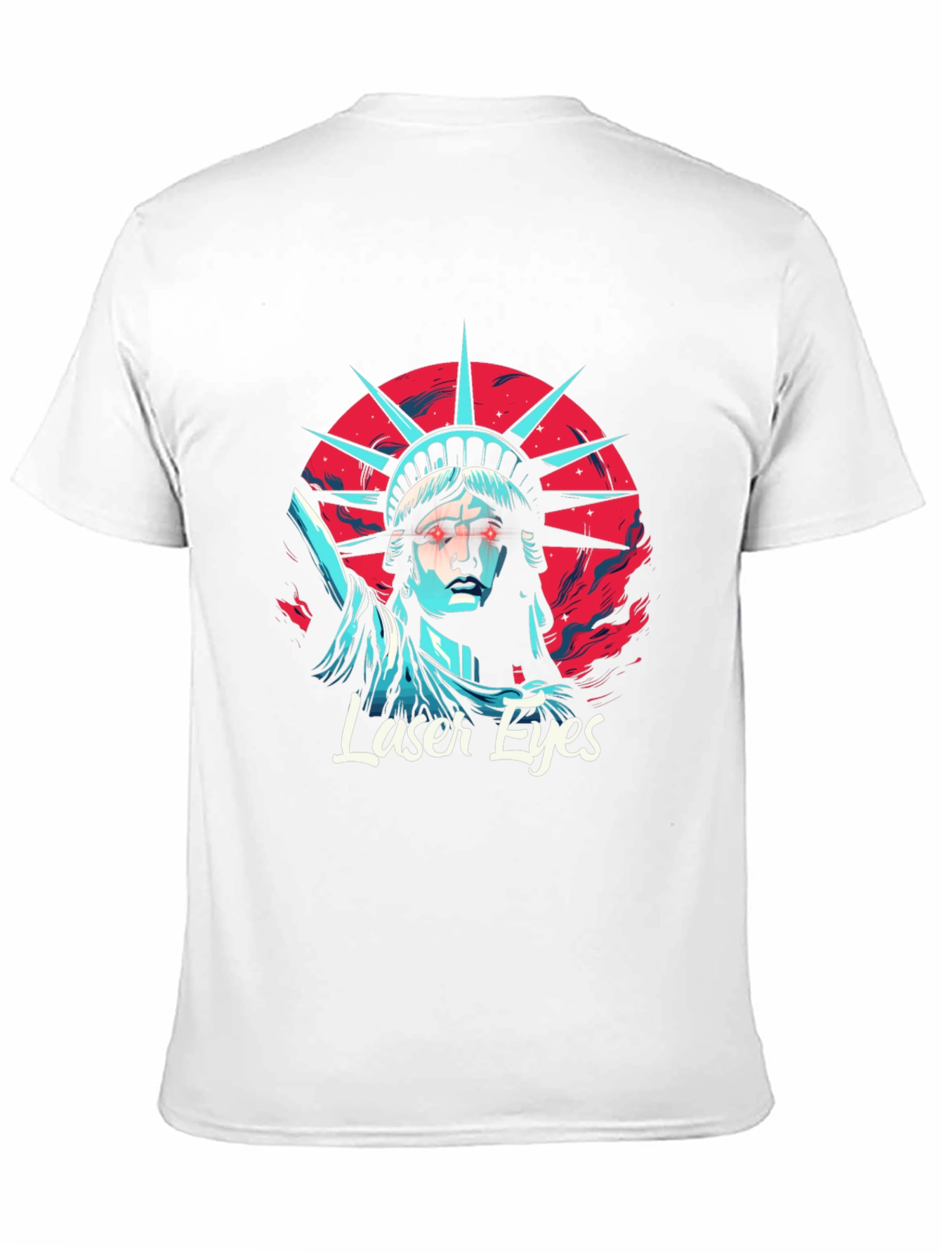 Laser Eyes Statue Liberty T-Shirt