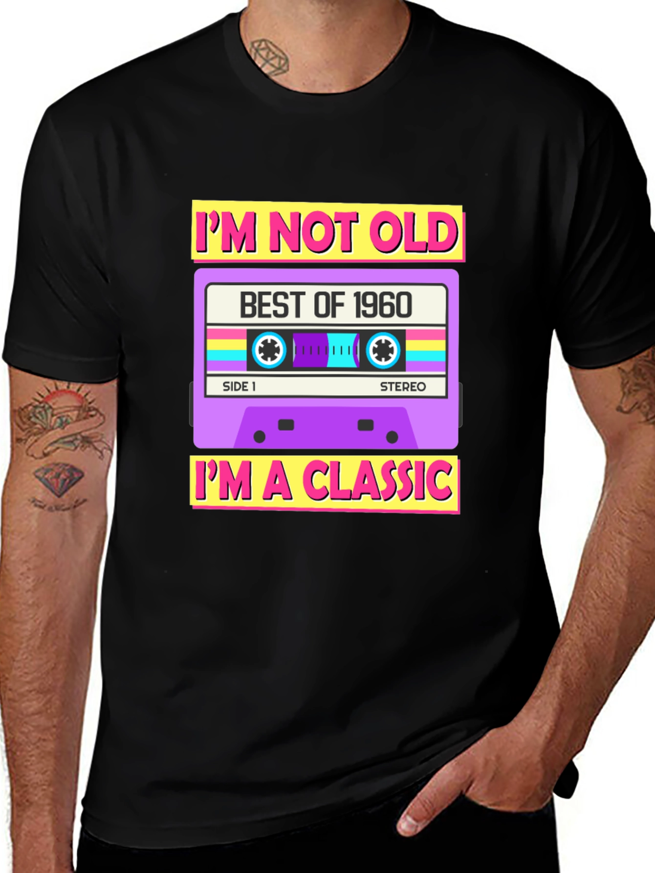 Retro Cassette Im Not Old Graphic Tee