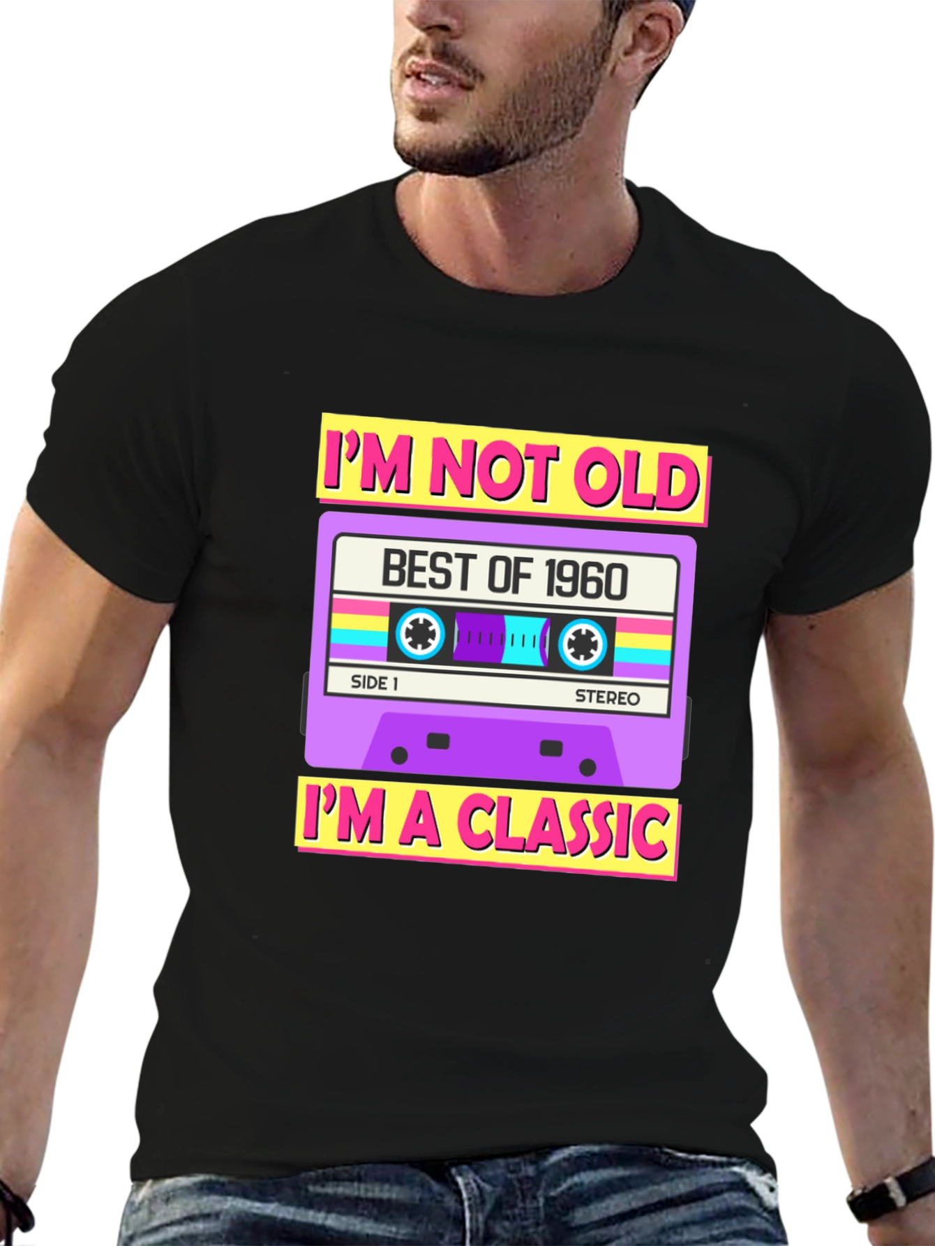Retro Cassette Im Not Old Graphic Tee