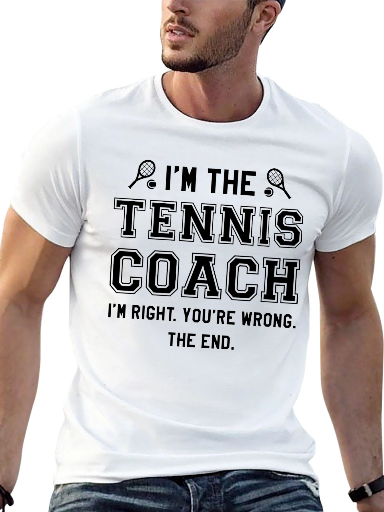 Im The Tennis Coach T-Shirt Funny Tennis Gift