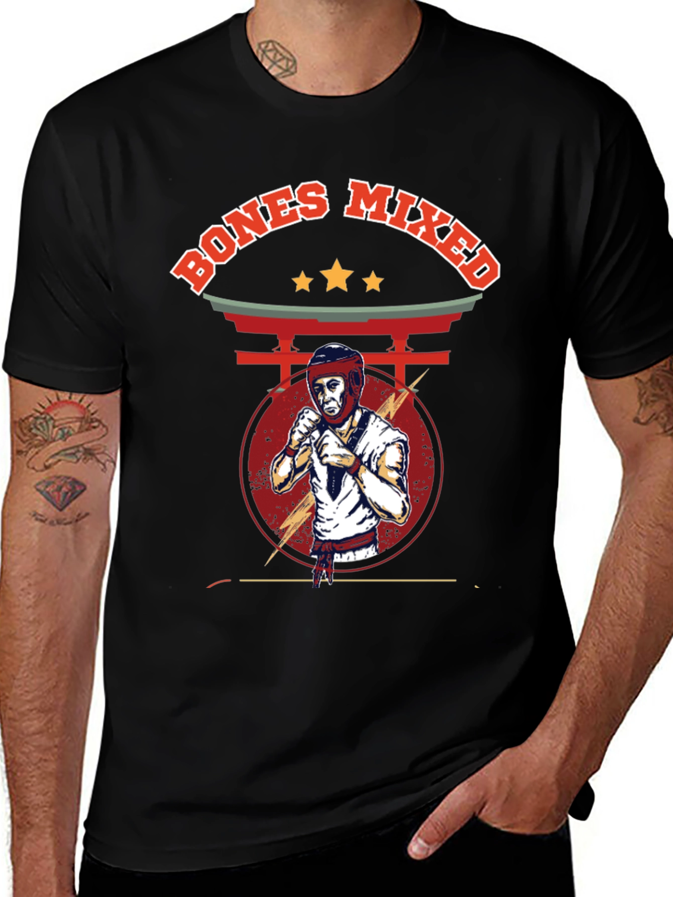 Bones Mixed Martial Arts Graphic Tee