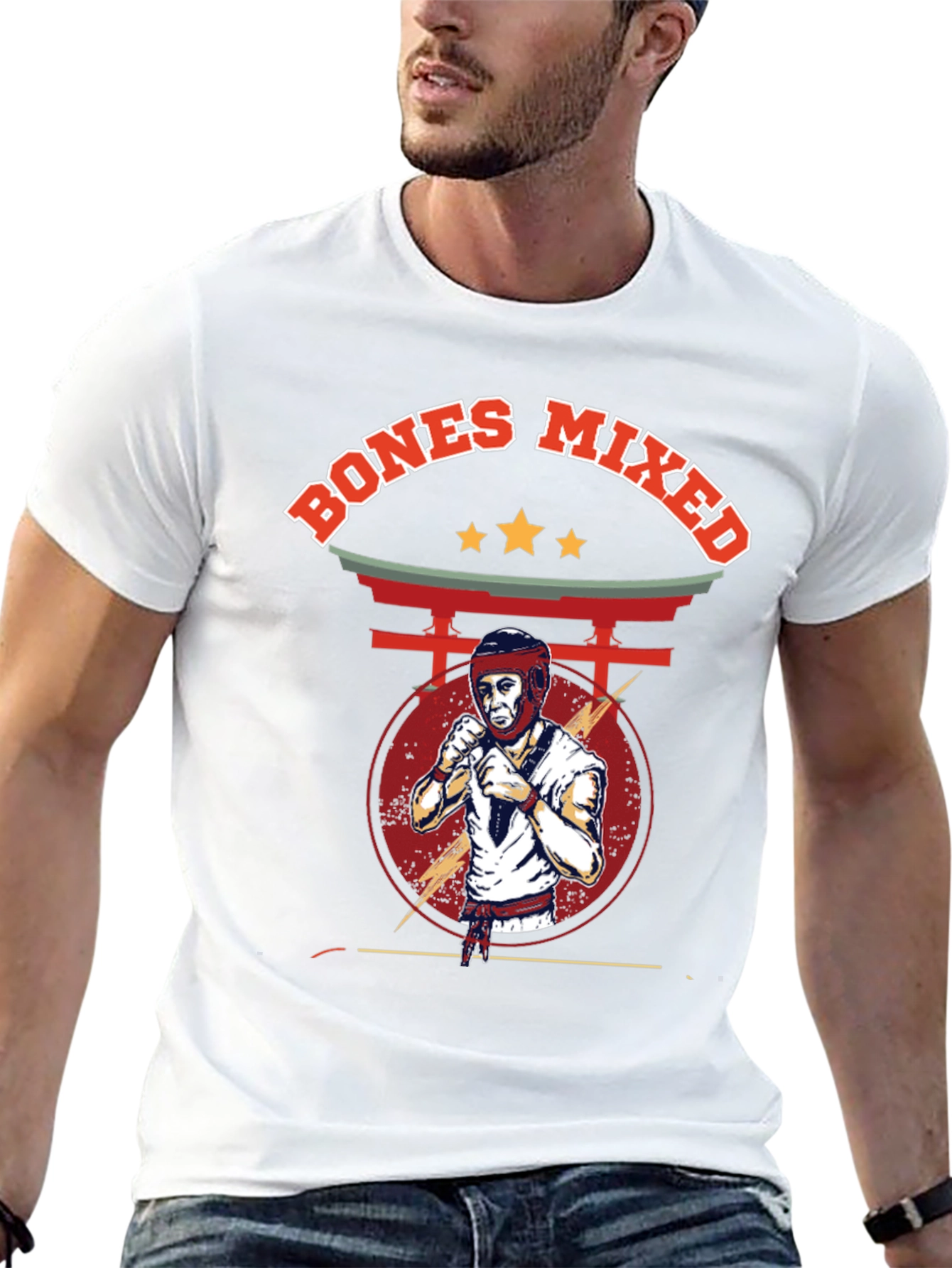 Bones Mixed Martial Arts Graphic Tee