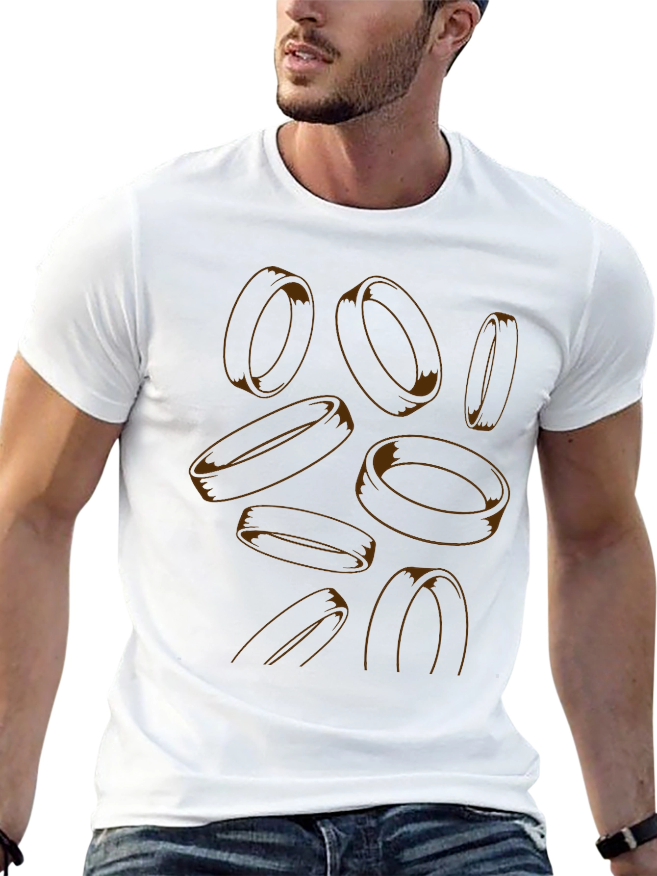 Rings Graphic Tee - Unique Design