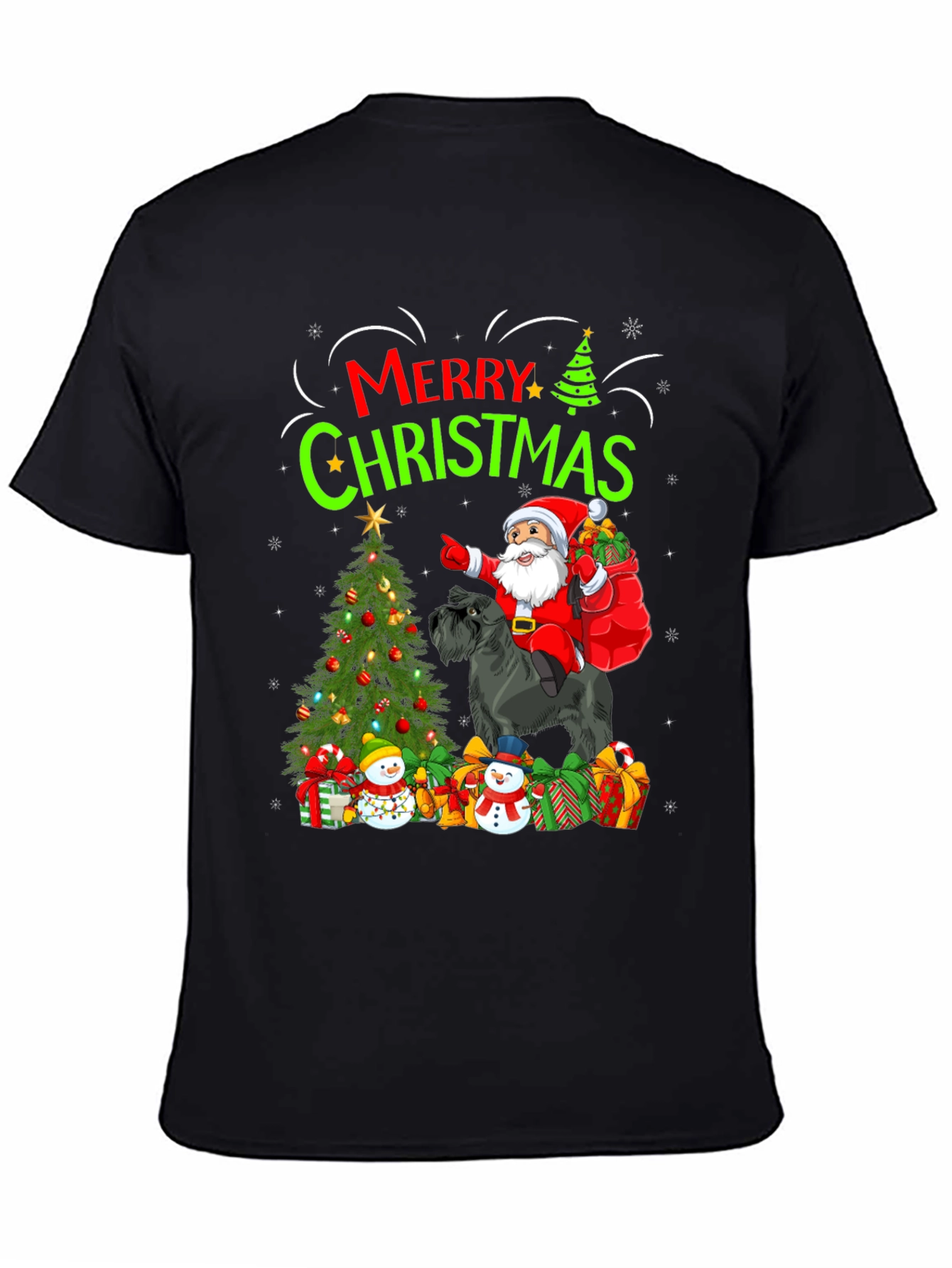 Merry Christmas Dog Santa T-Shirt
