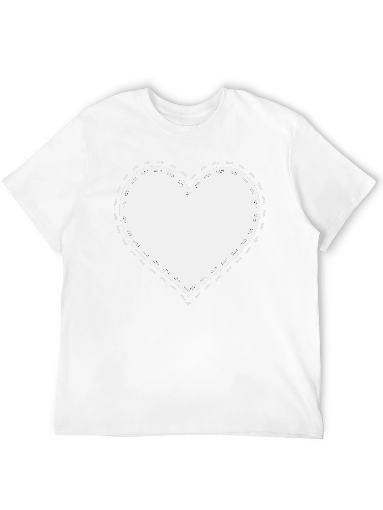 Heart Patch Black Tee - Stylish Mens Casual Wear