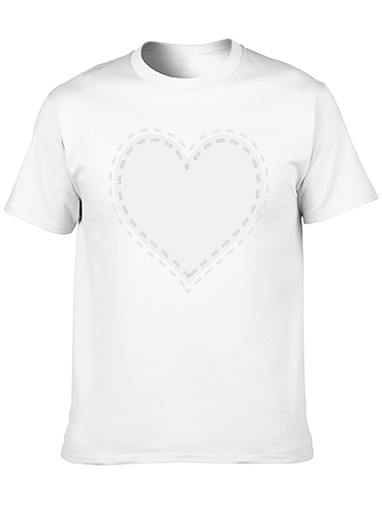 Heart Patch Black Tee - Stylish Mens Casual Wear