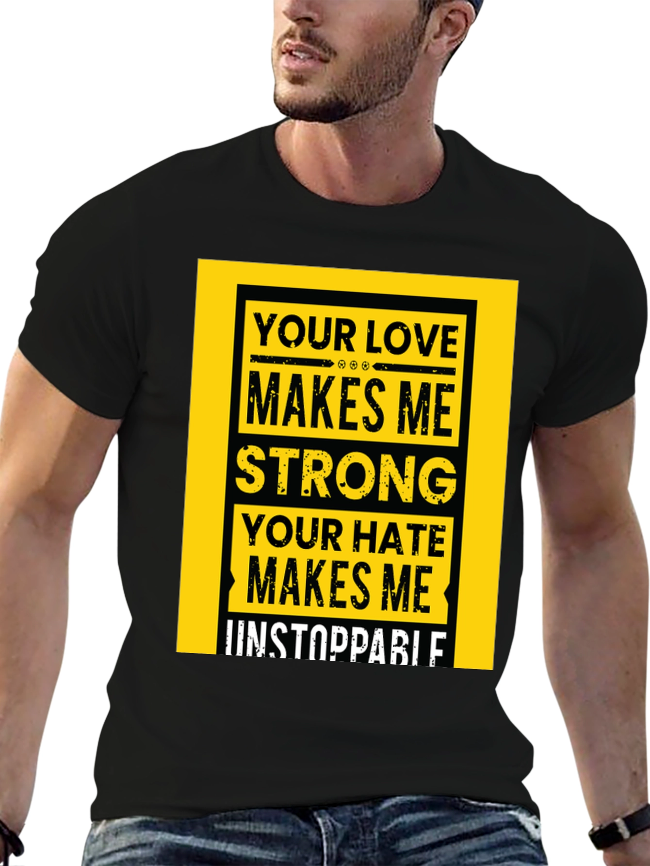 Unstoppable Graphic Tee - Mens Black T-Shirt