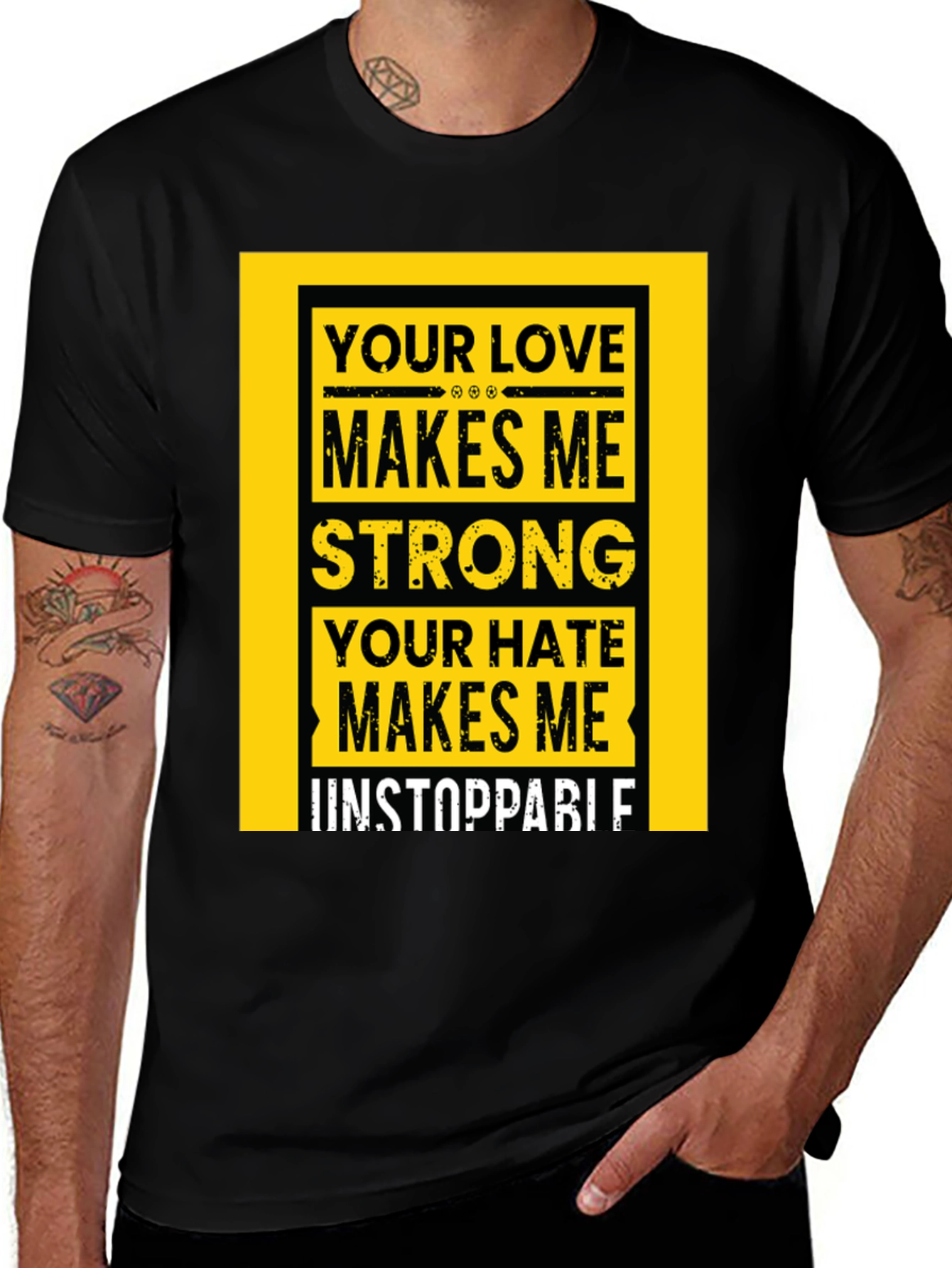 Unstoppable Graphic Tee - Mens Black T-Shirt
