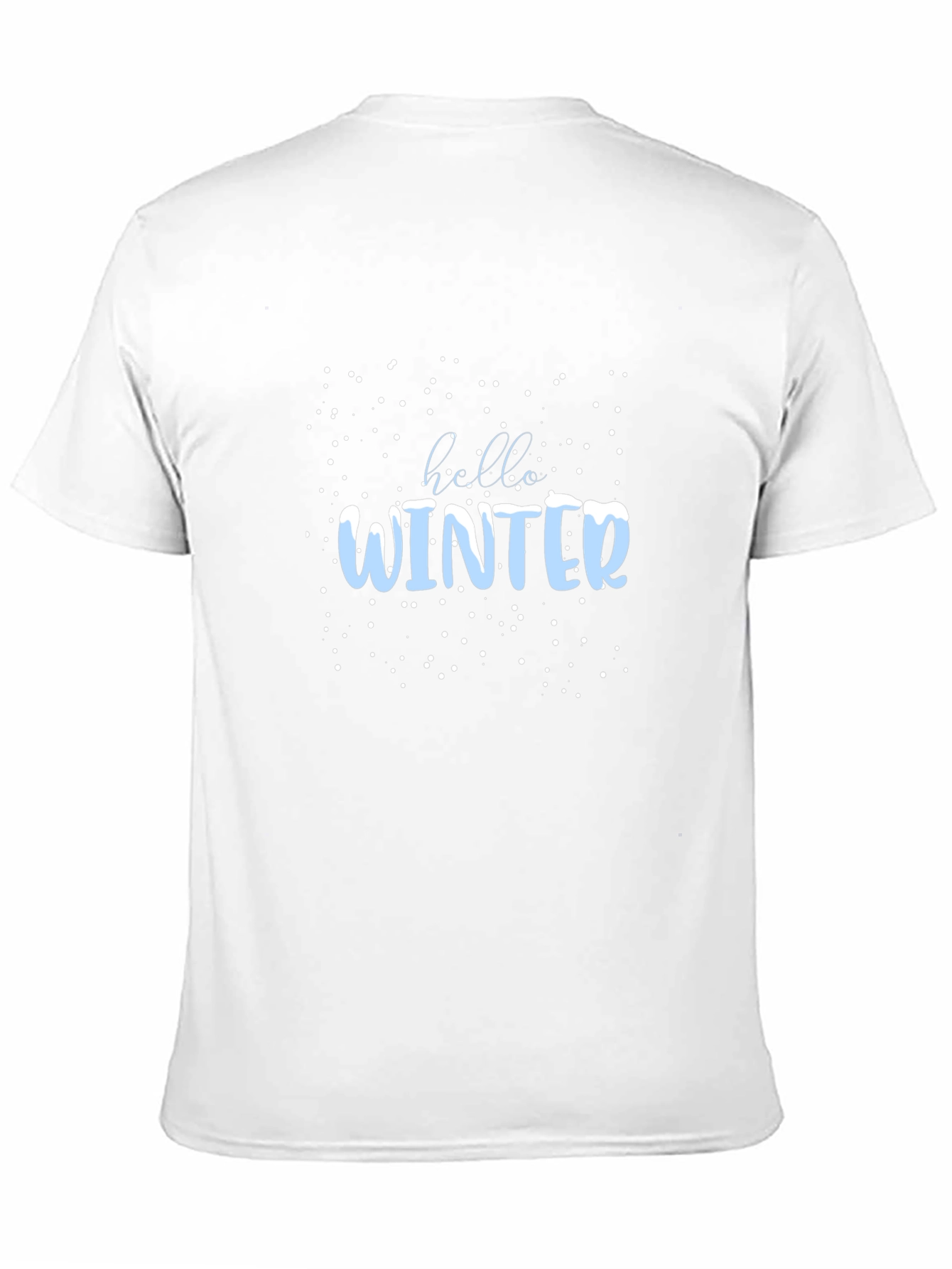 Winter Hello Graphic Tee - Black Casual Shirt