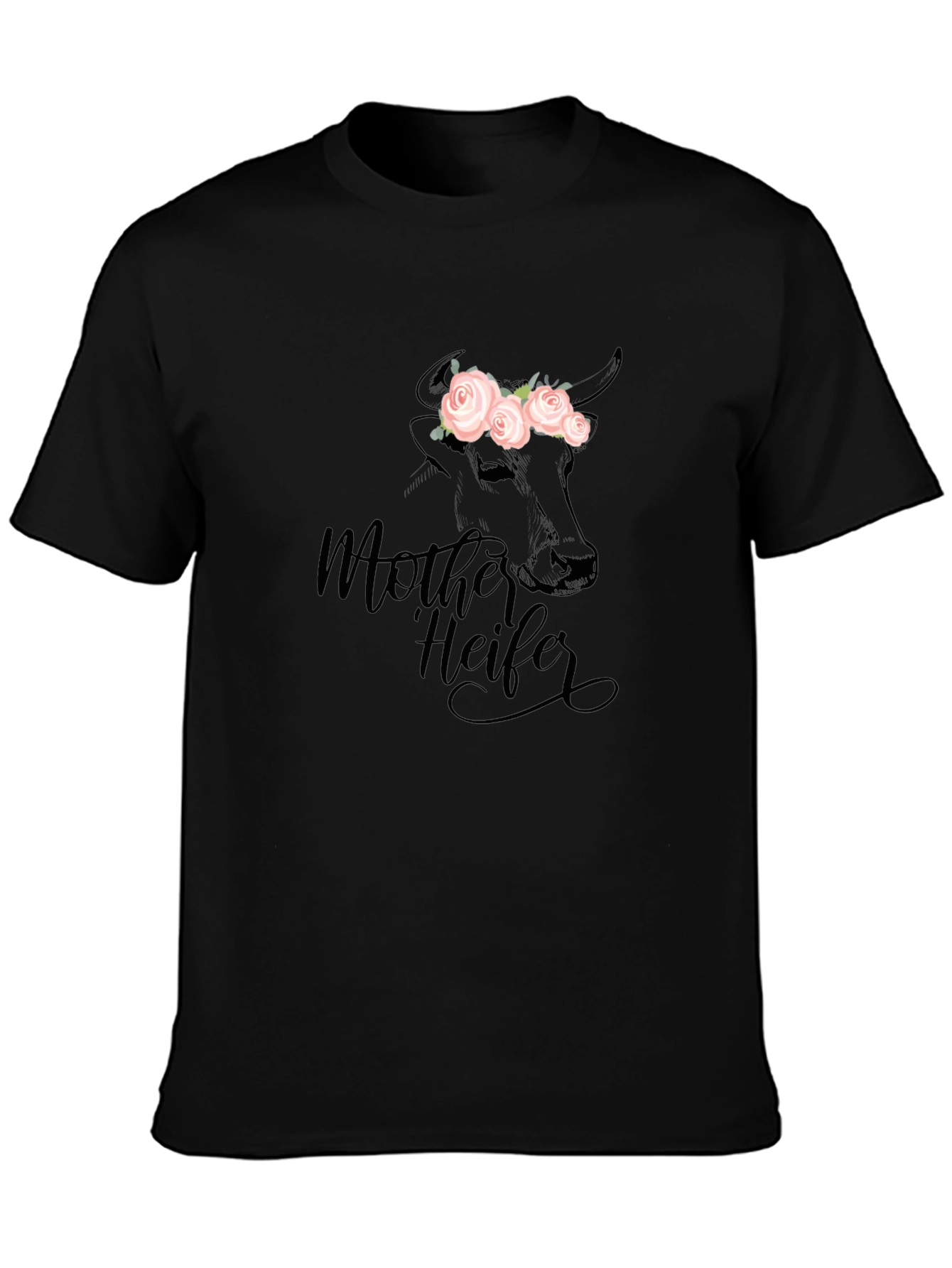Mother Heifer Graphic Tee - Black