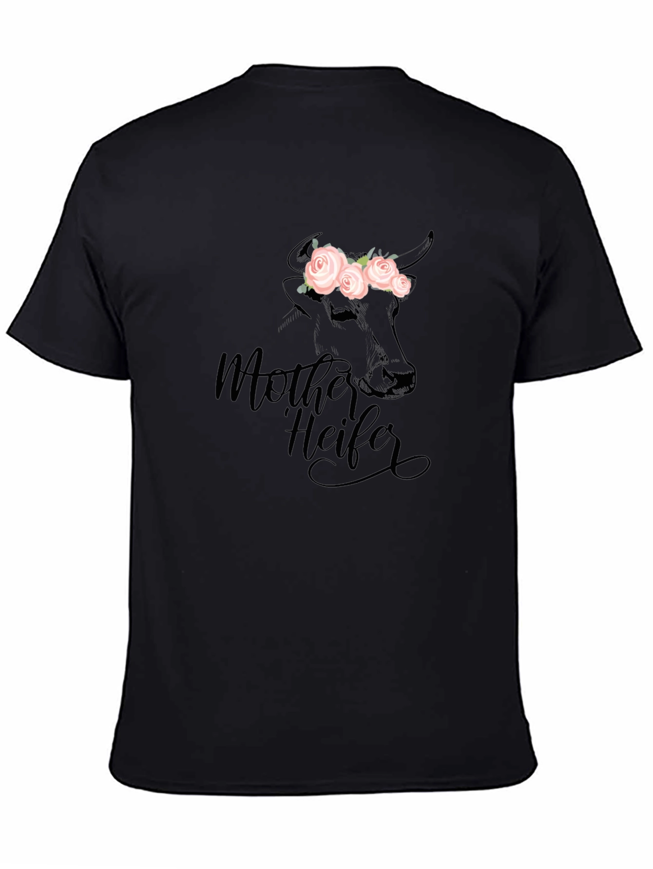 Mother Heifer Graphic Tee - Black
