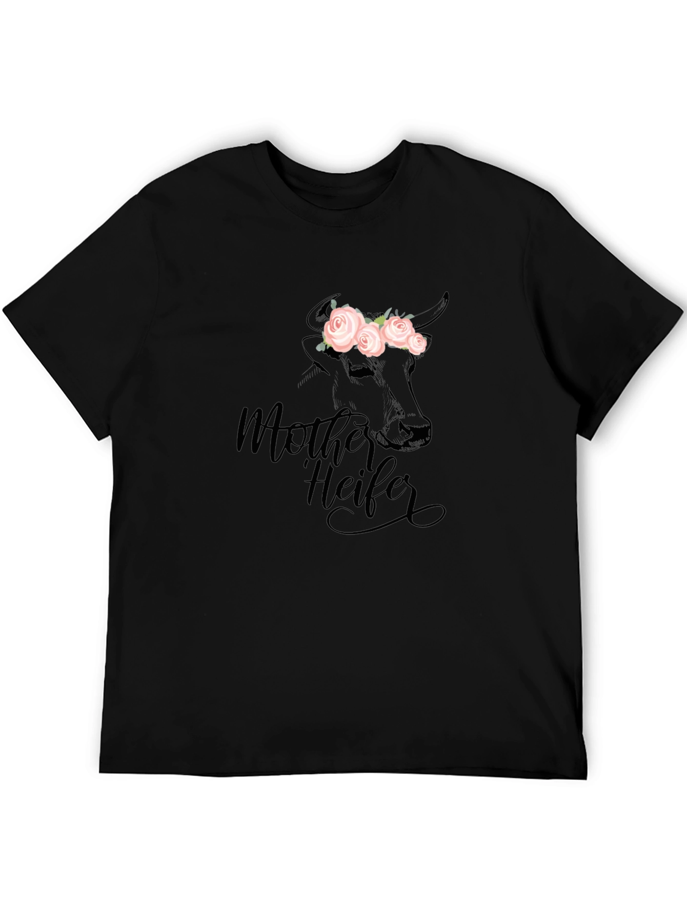 Mother Heifer Graphic Tee - Black