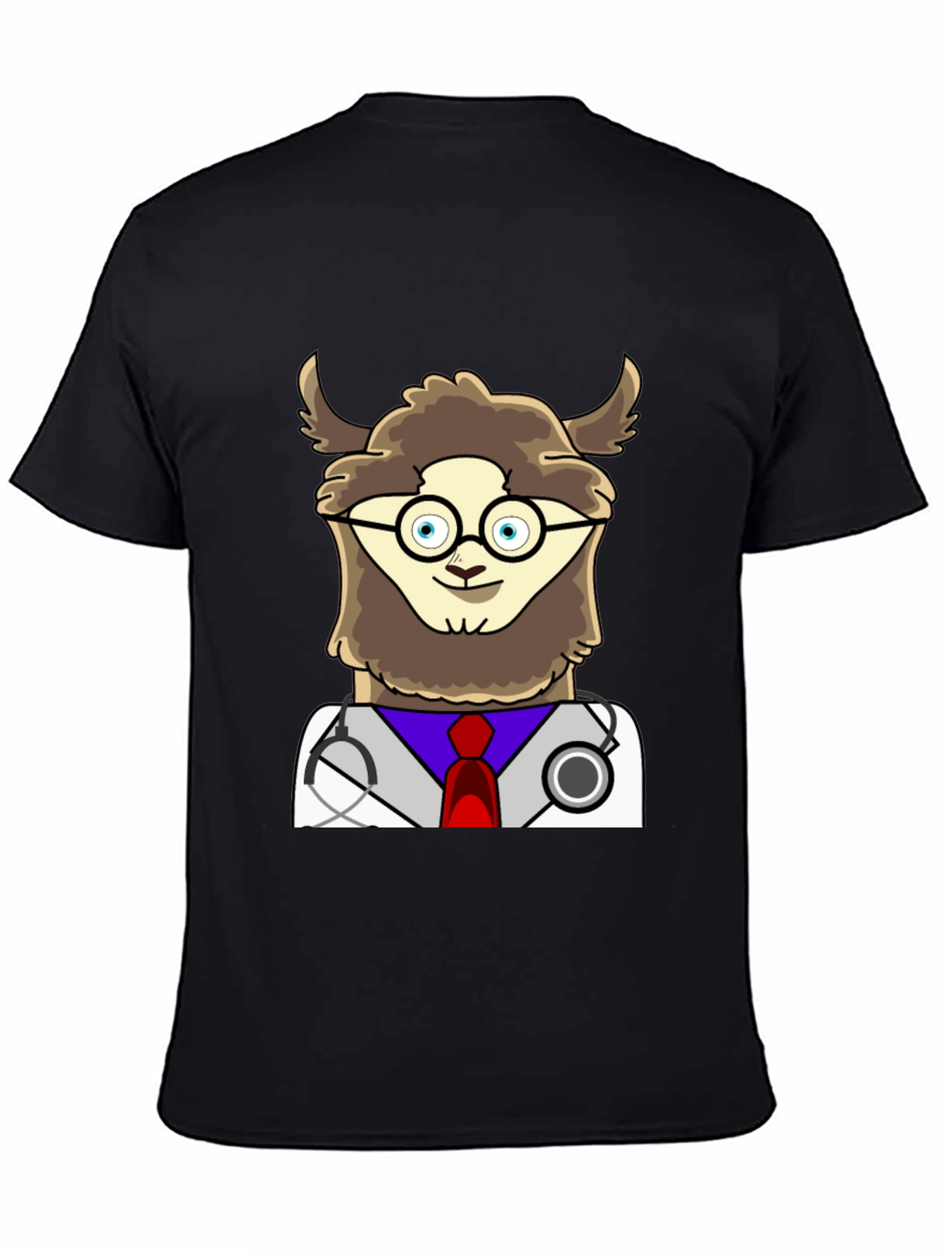 Doctor Llama Graphic Tee - Funny Animal T-Shirt