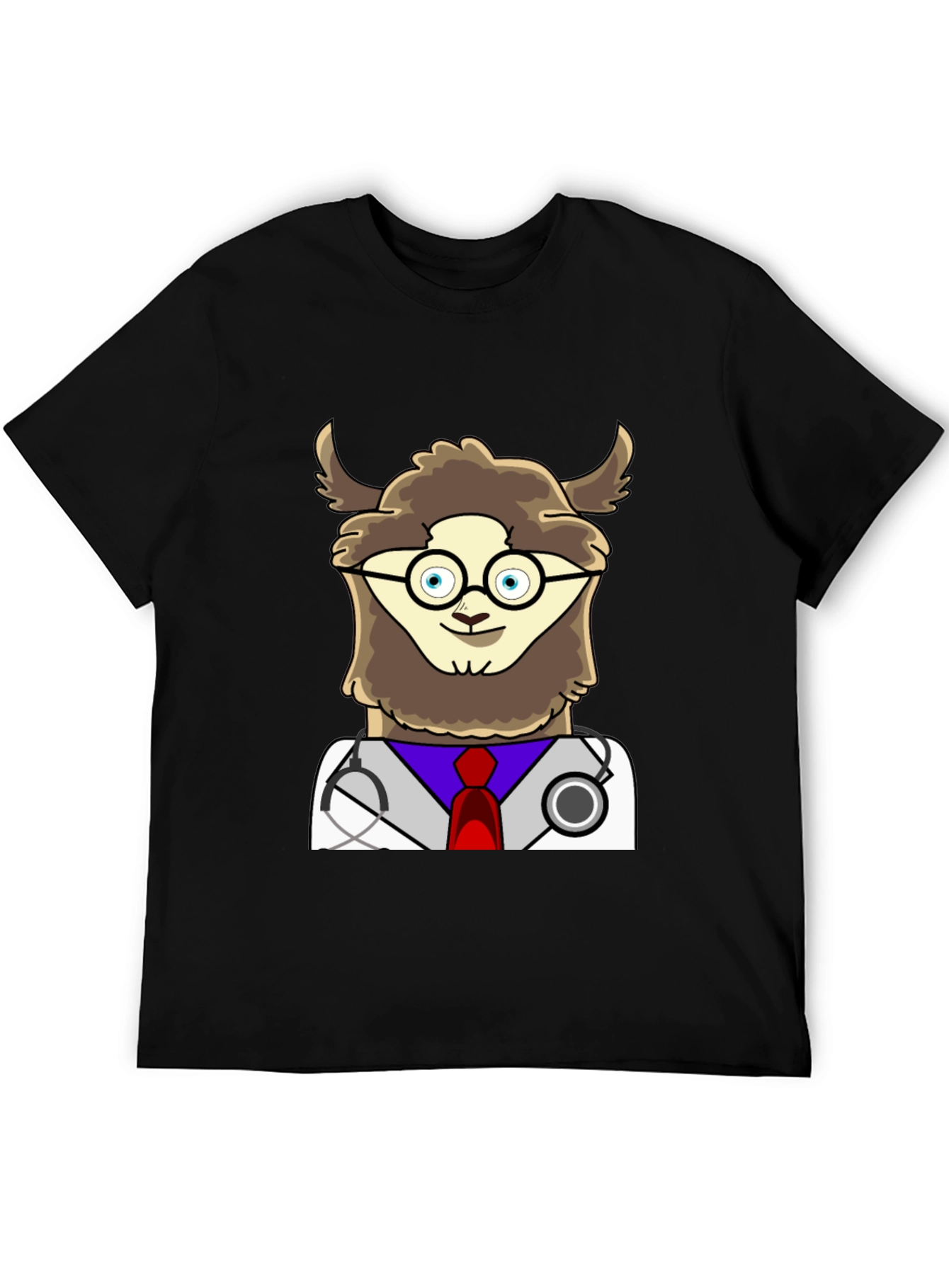 Doctor Llama Graphic Tee - Funny Animal T-Shirt
