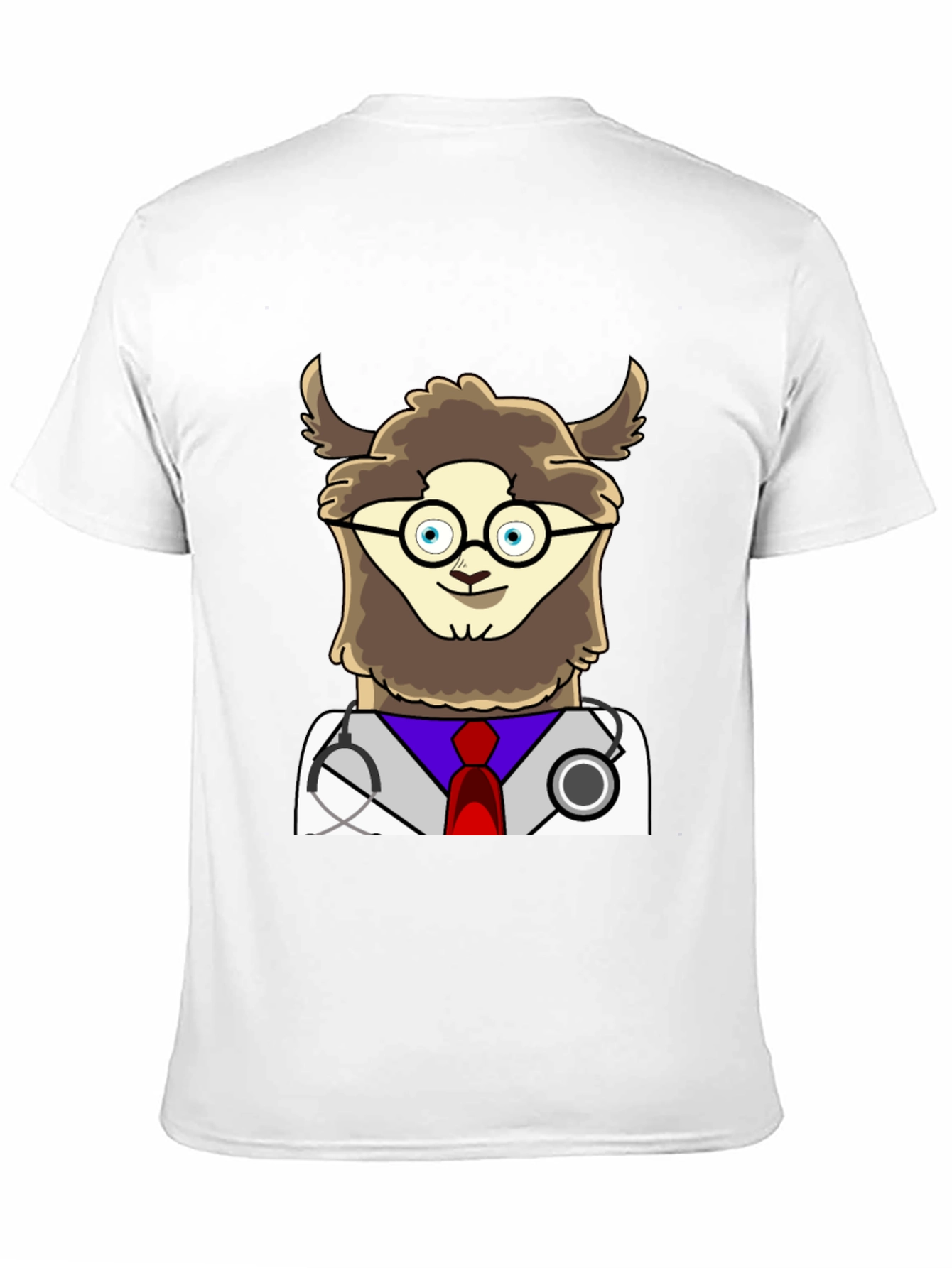 Doctor Llama Graphic Tee - Funny Animal T-Shirt