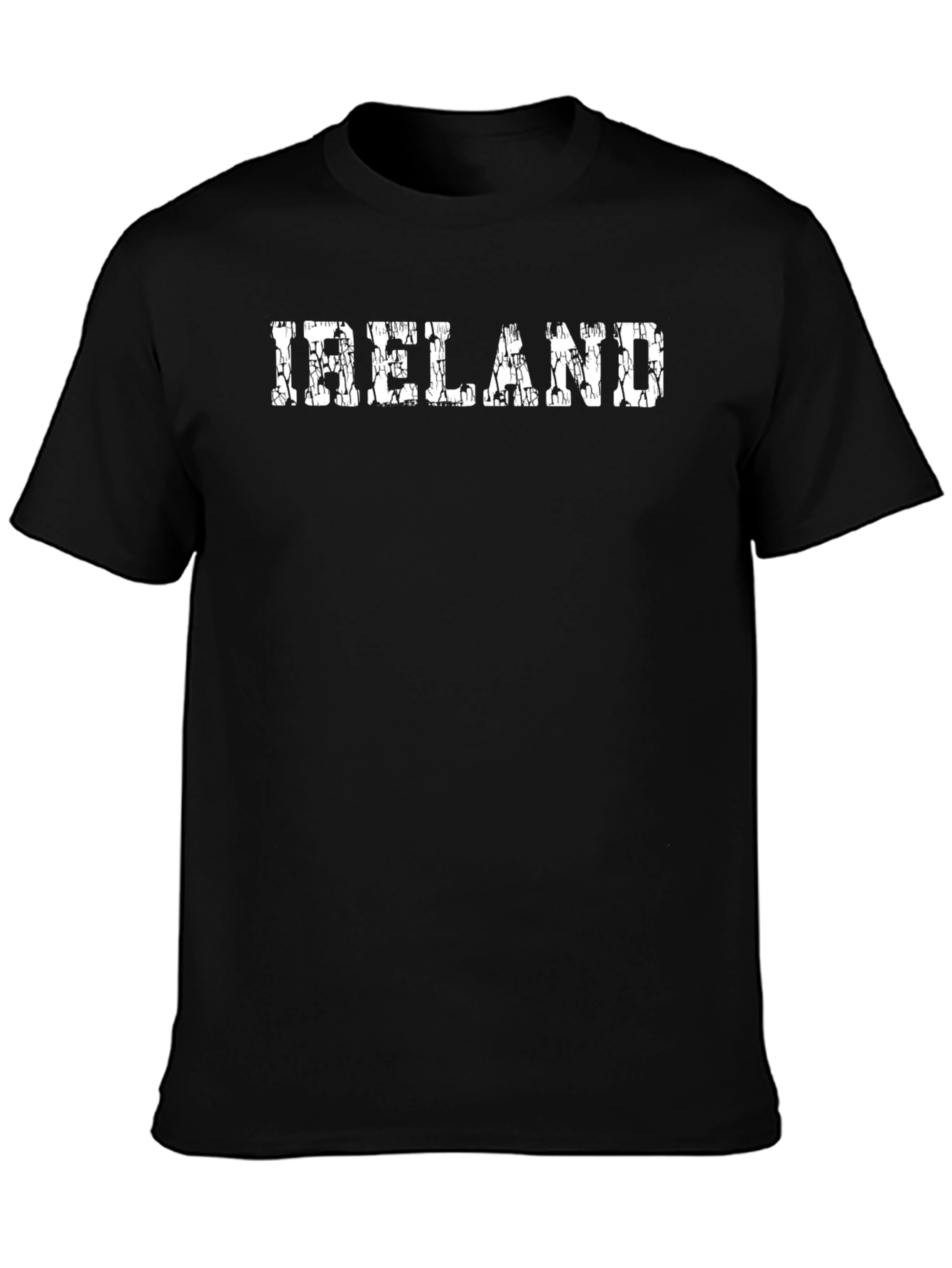 Ireland Graphic Print Black T-Shirt