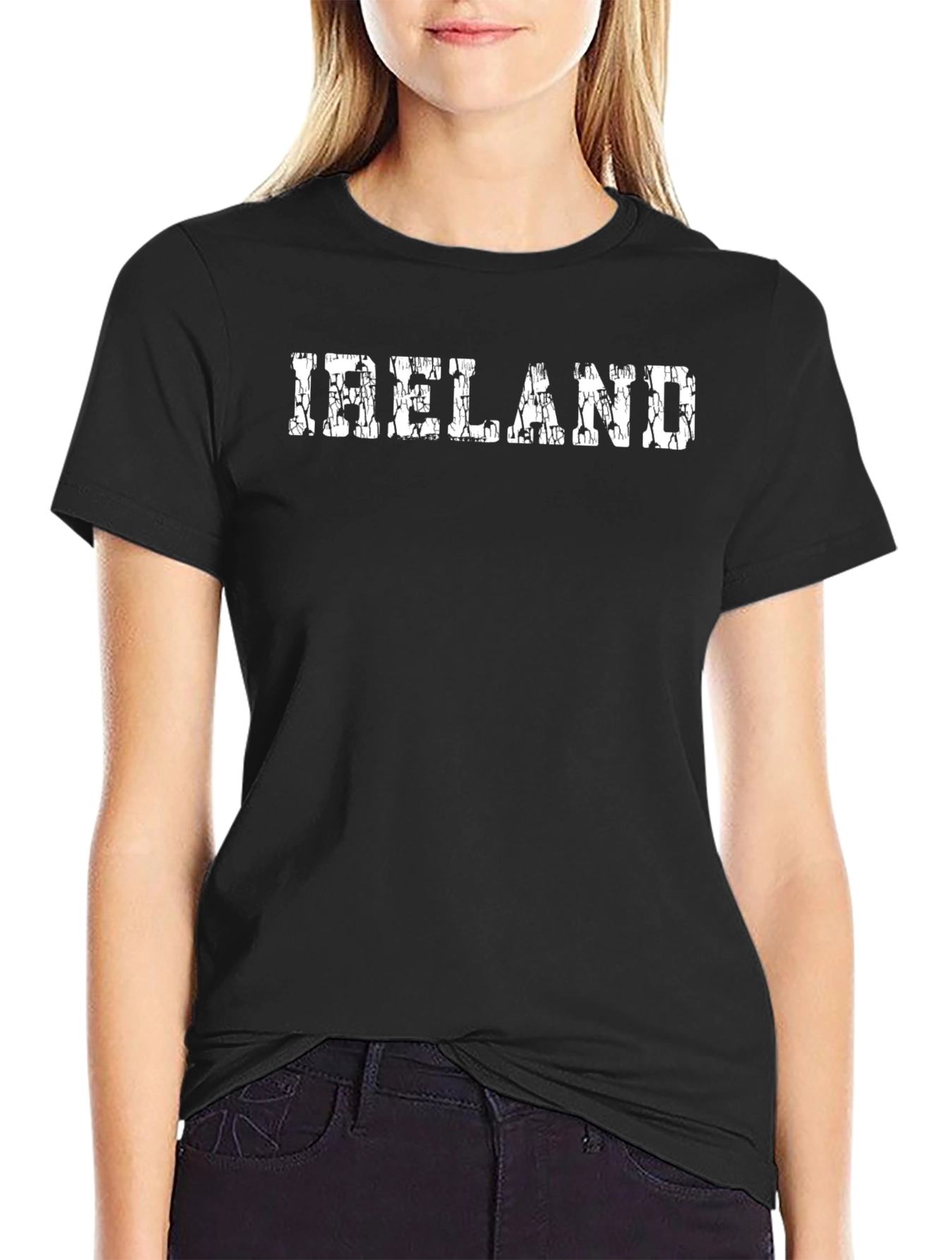 Ireland Graphic Print Black T-Shirt