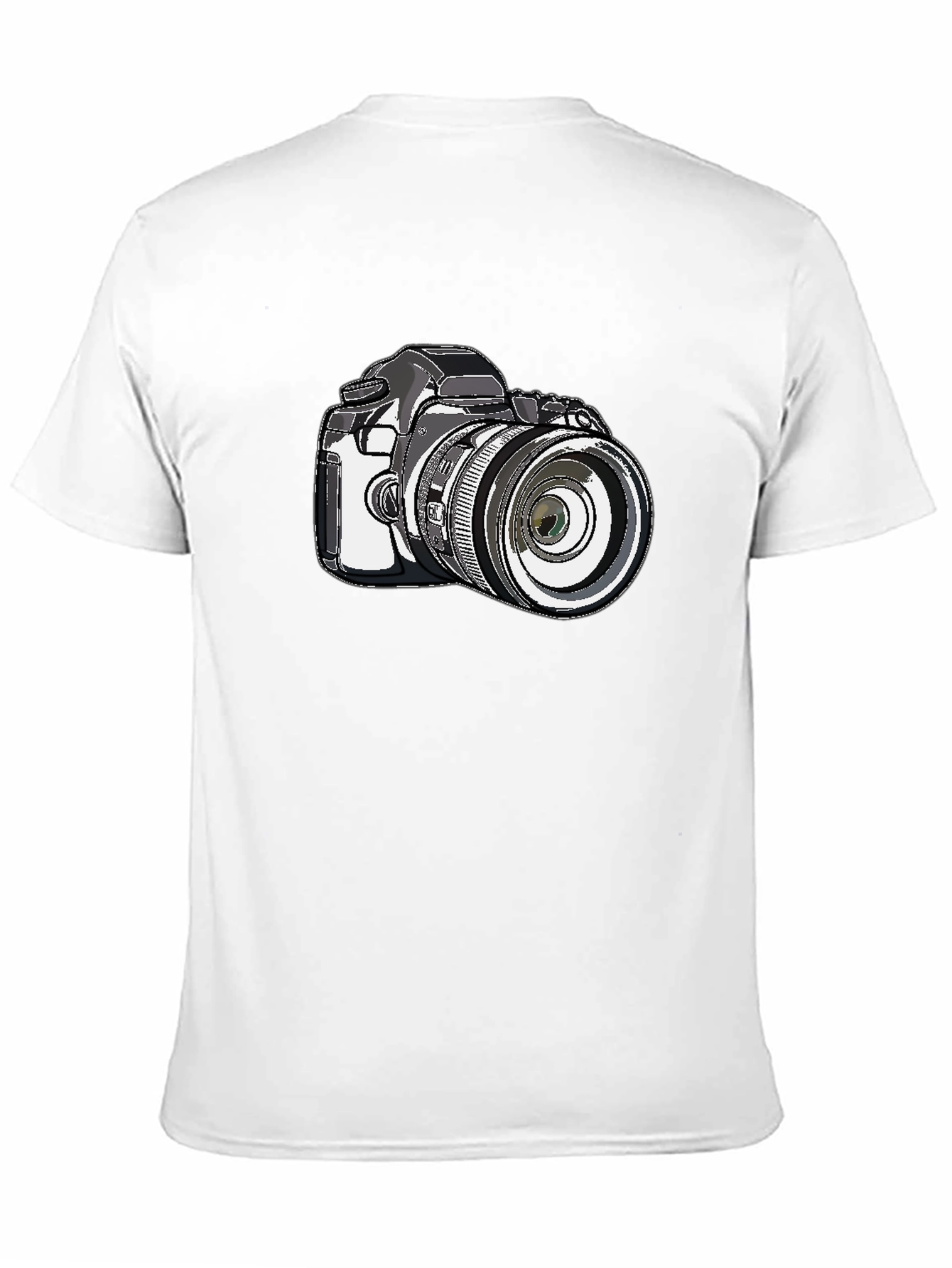Camera Graphic Black T-Shirt - Photography Lover Tee