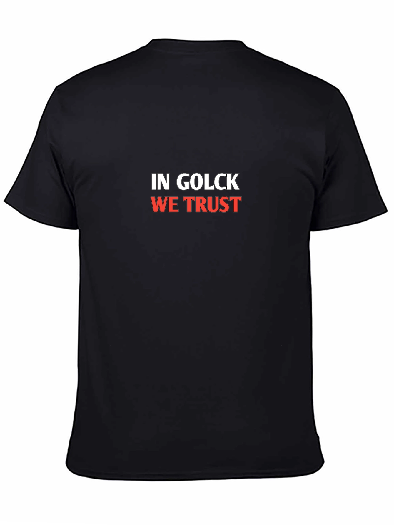 In Golck We Trust Black T-Shirt