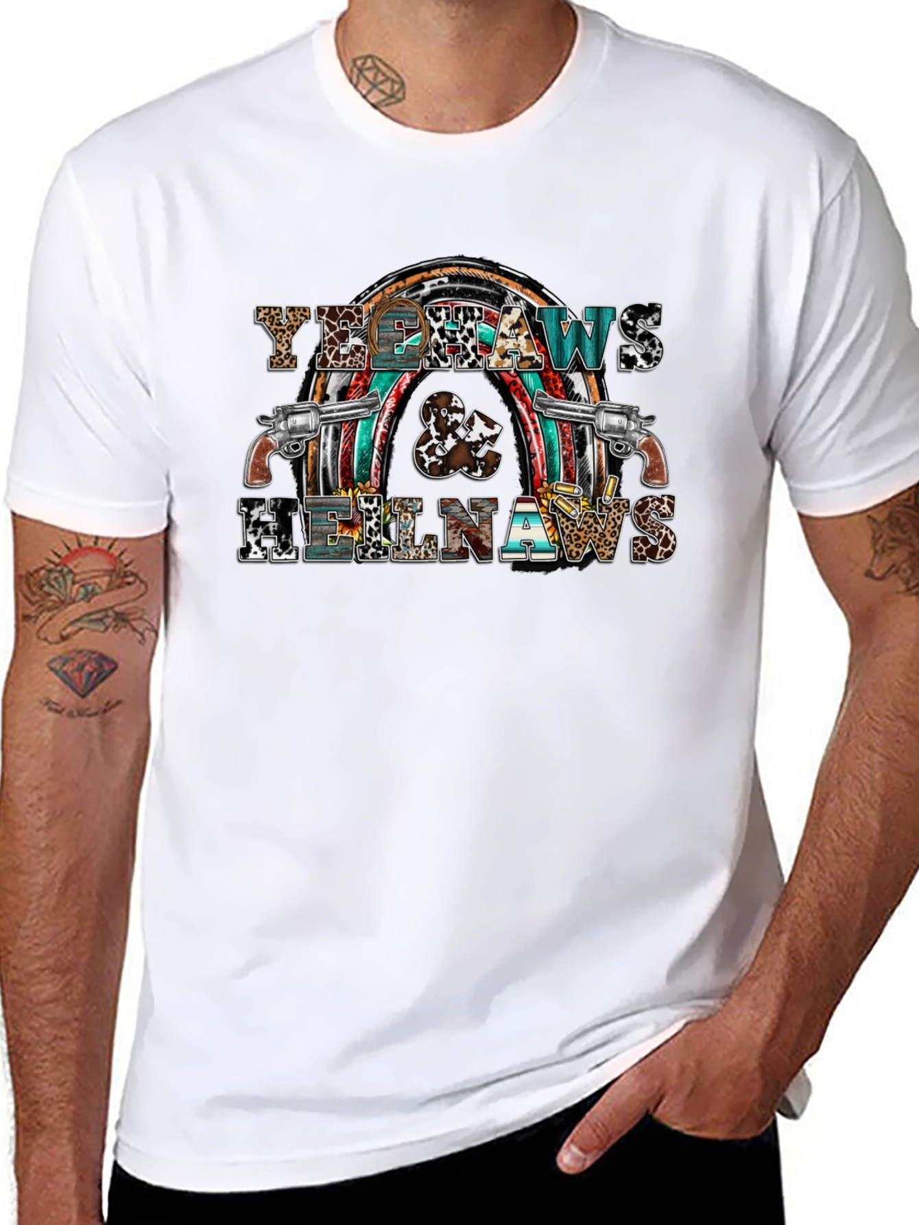 Yee Haws & Hell Naws Graphic T-Shirt