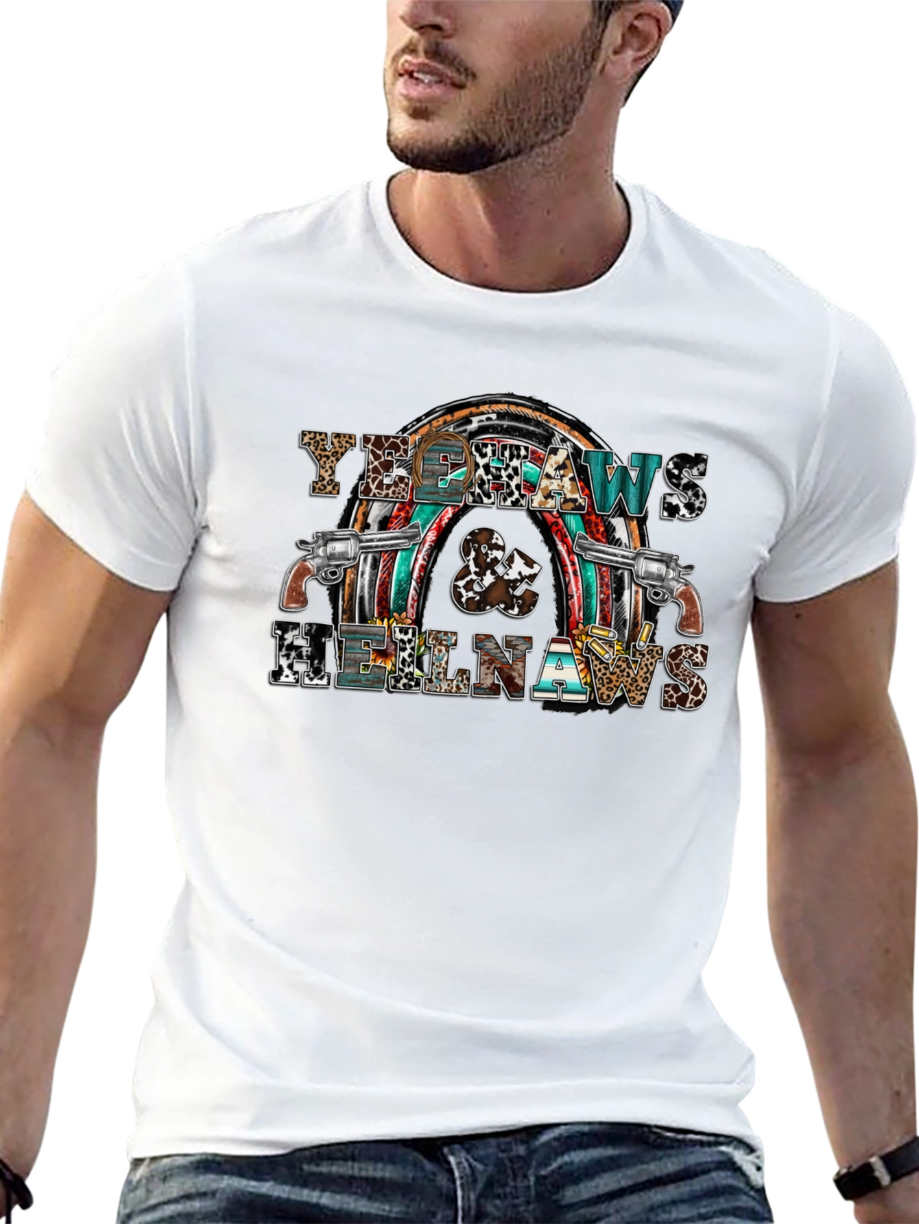 Yee Haws & Hell Naws Graphic T-Shirt