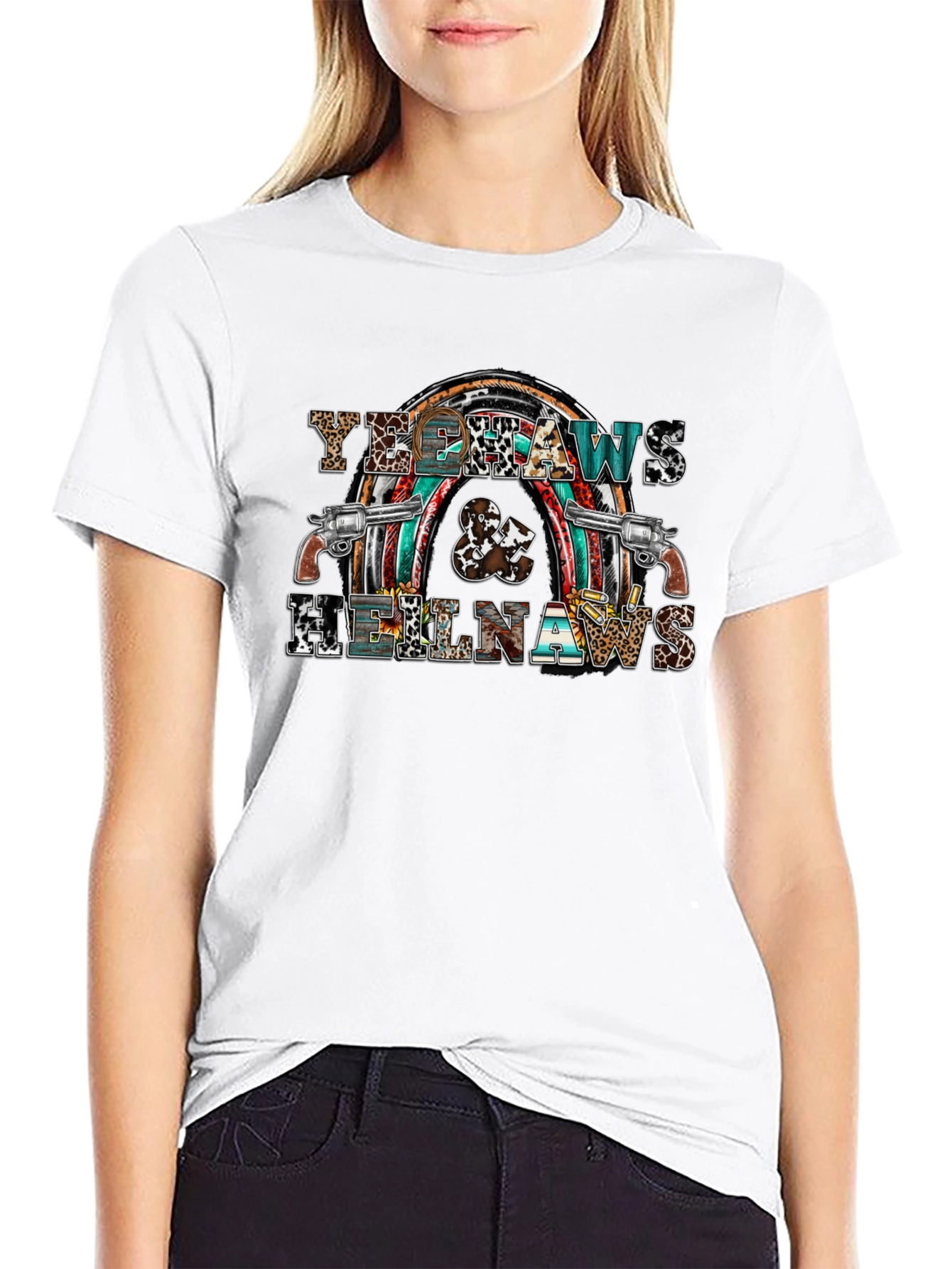 Yee Haws & Hell Naws Graphic T-Shirt