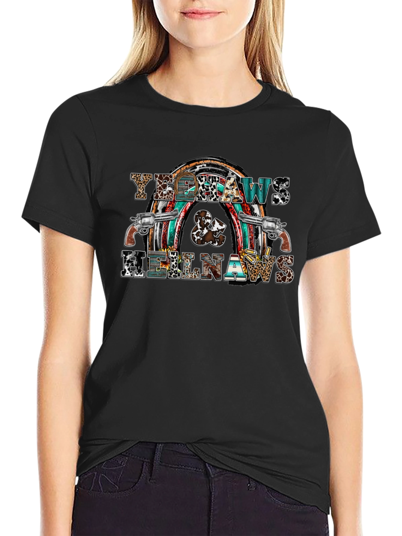 Yee Haws & Hell Naws Graphic T-Shirt