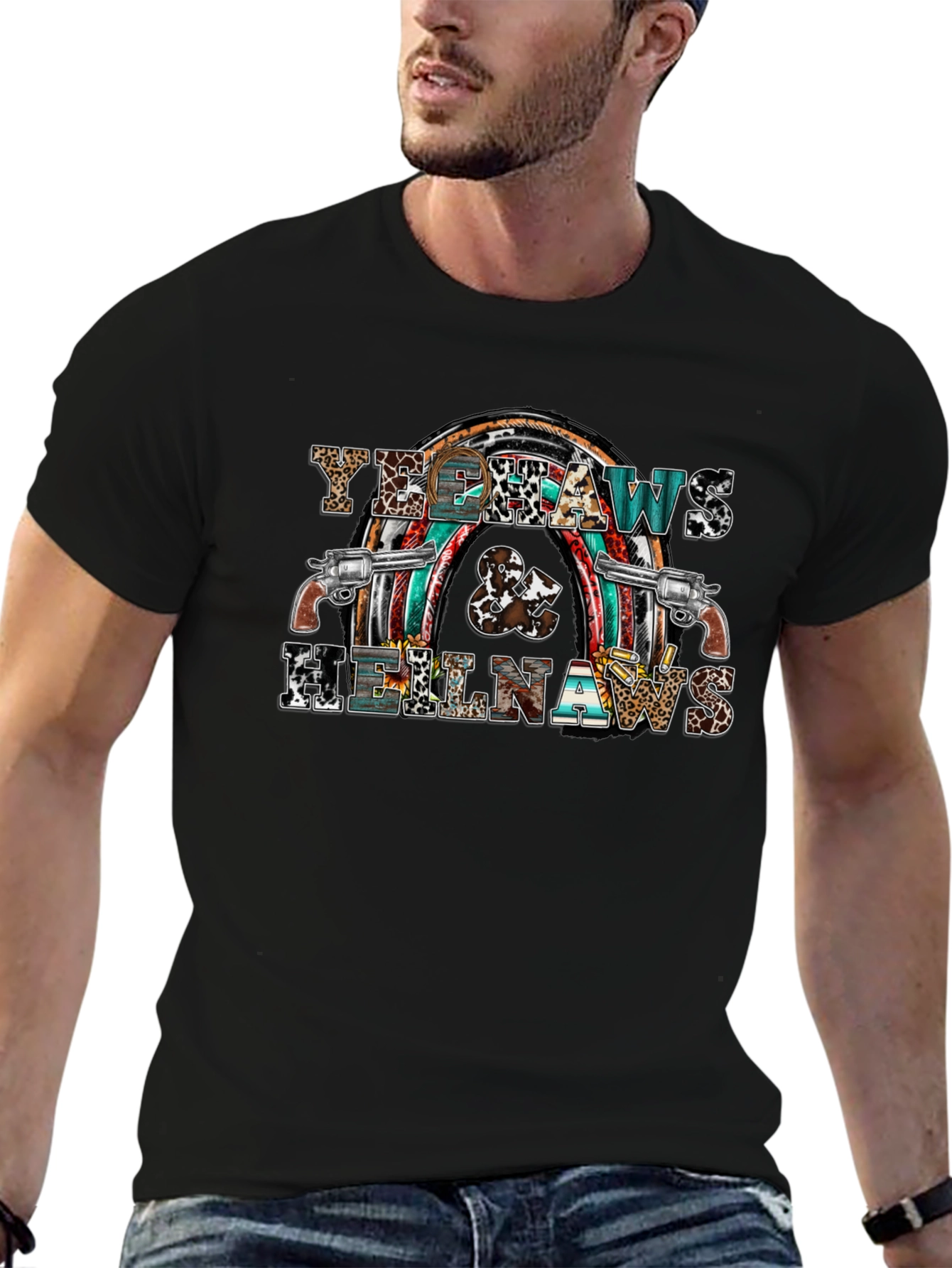 Yee Haws & Hell Naws Graphic T-Shirt
