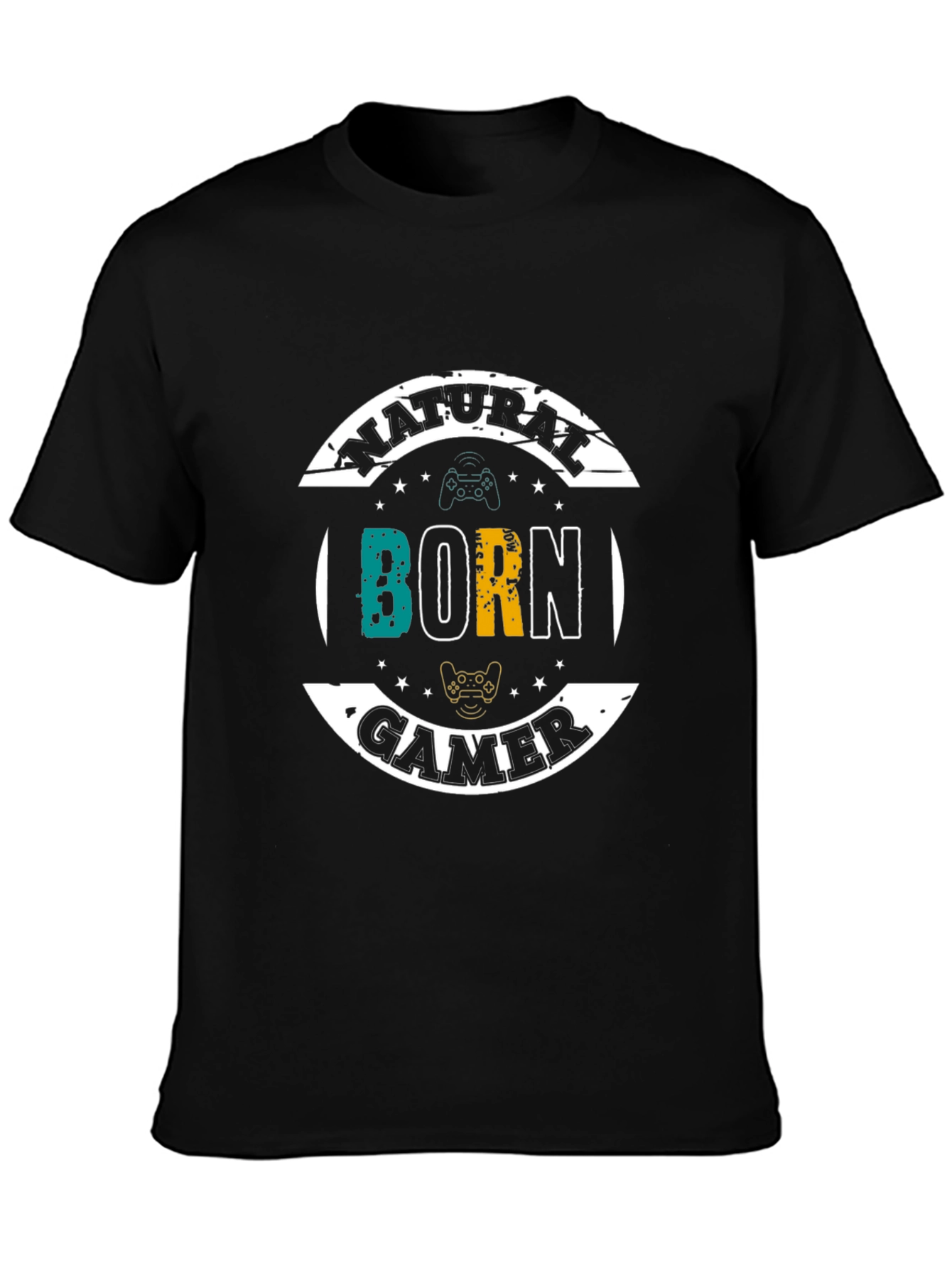 Natural Born Gamer T-Shirt - Black Cotton Tee