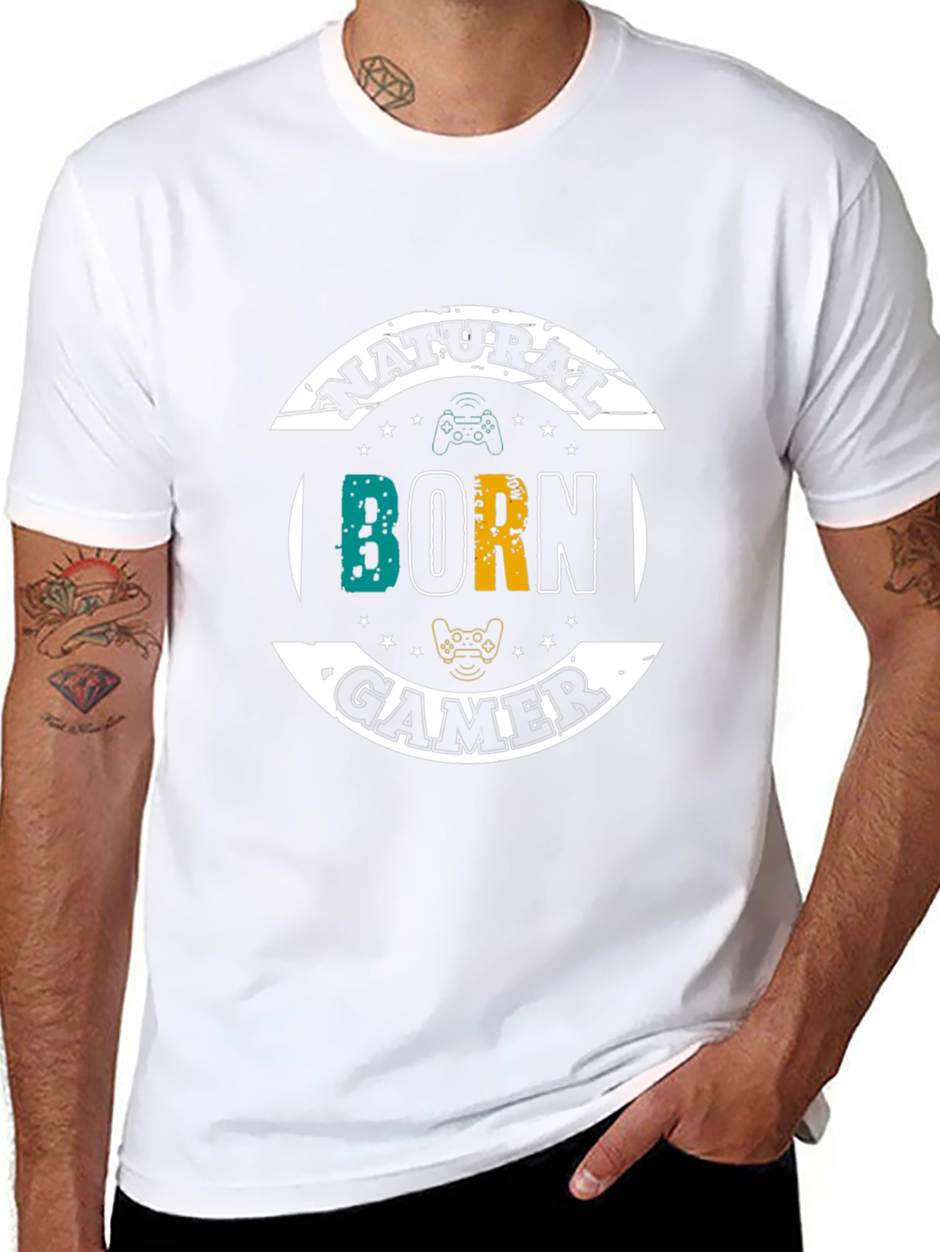 Natural Born Gamer T-Shirt - Black Cotton Tee