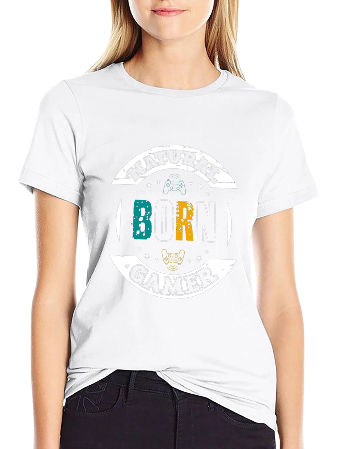 Natural Born Gamer T-Shirt - Black Cotton Tee