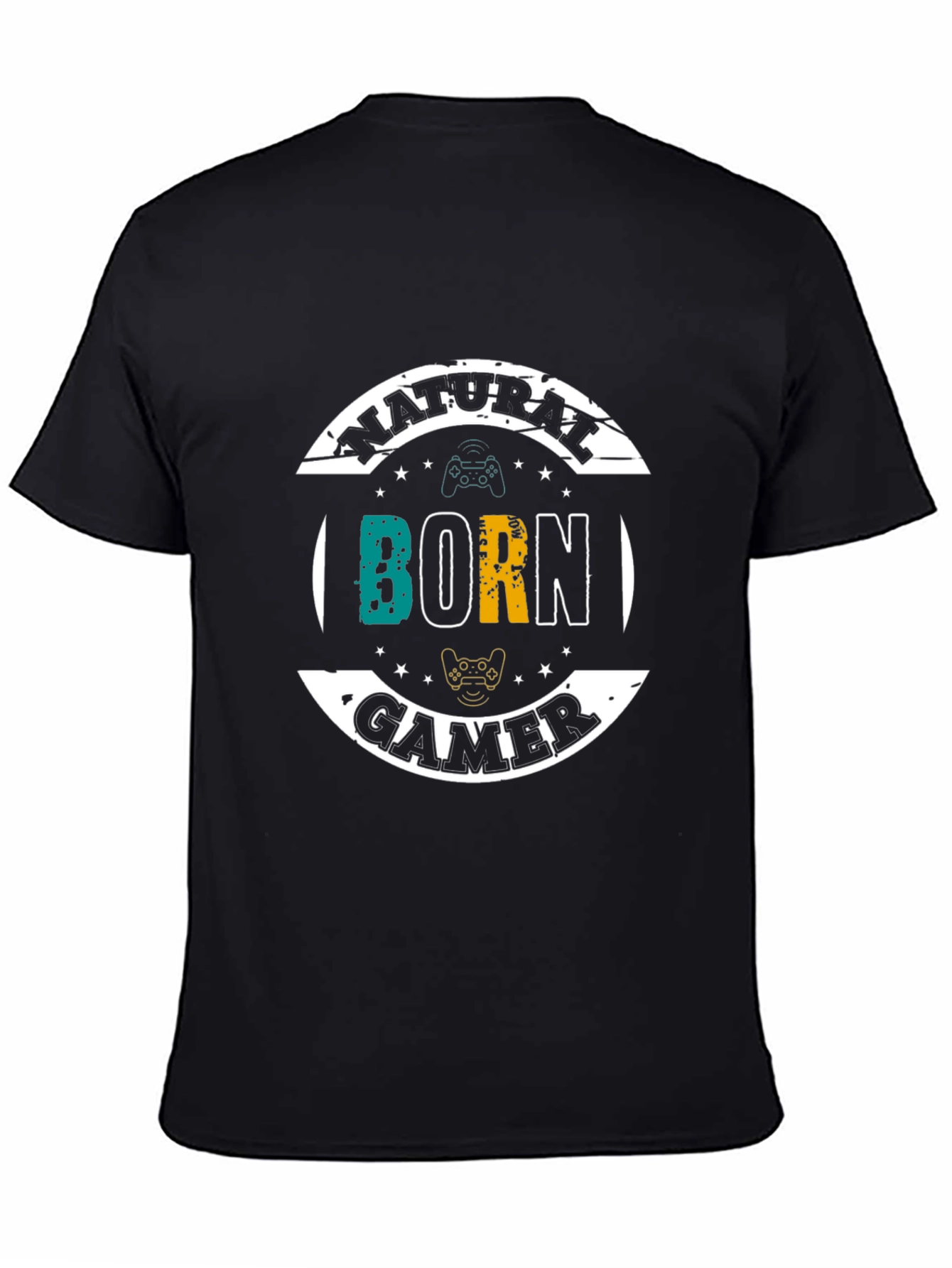Natural Born Gamer T-Shirt - Black Cotton Tee