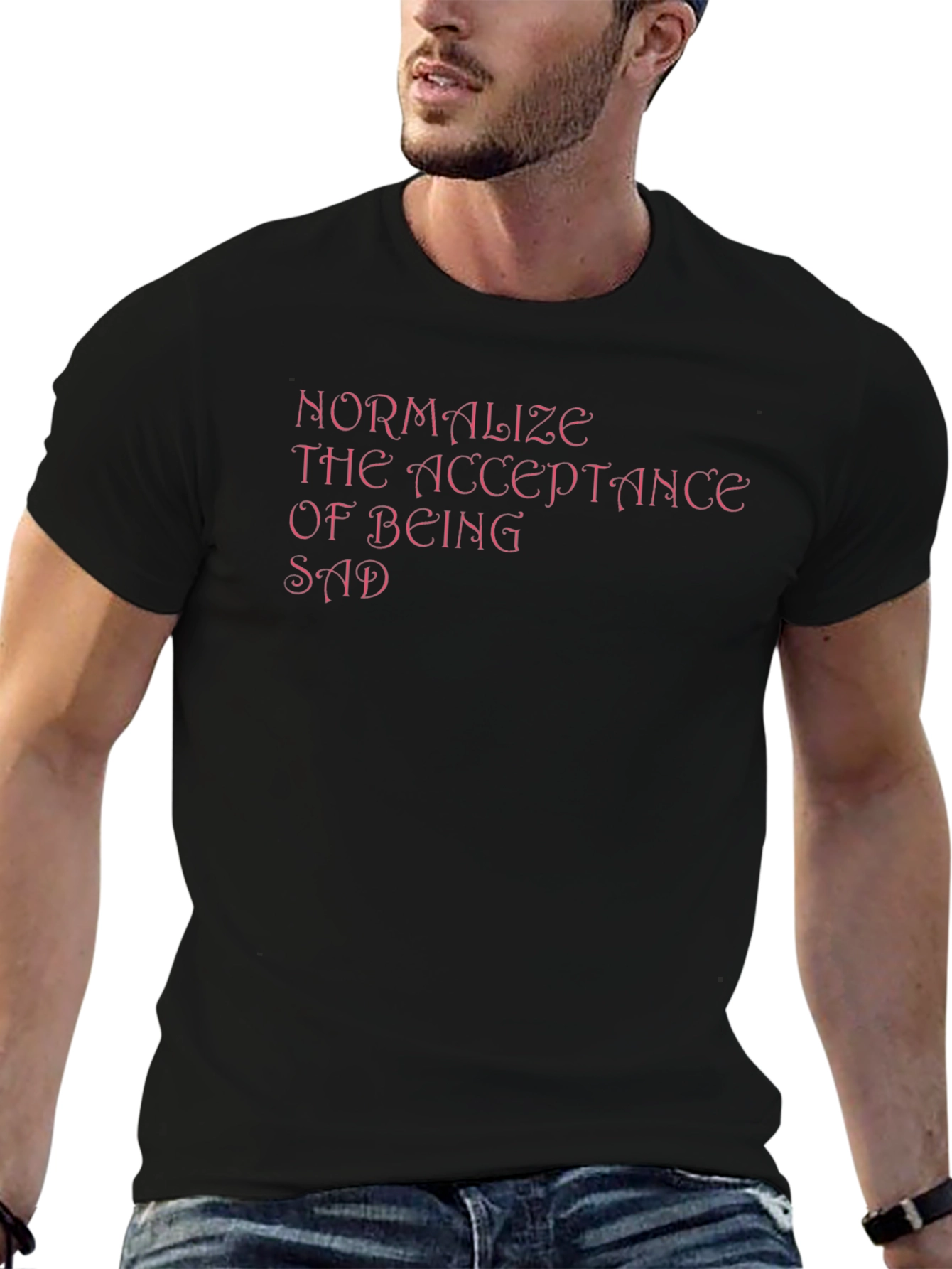 Normalize Sadness Black Tee