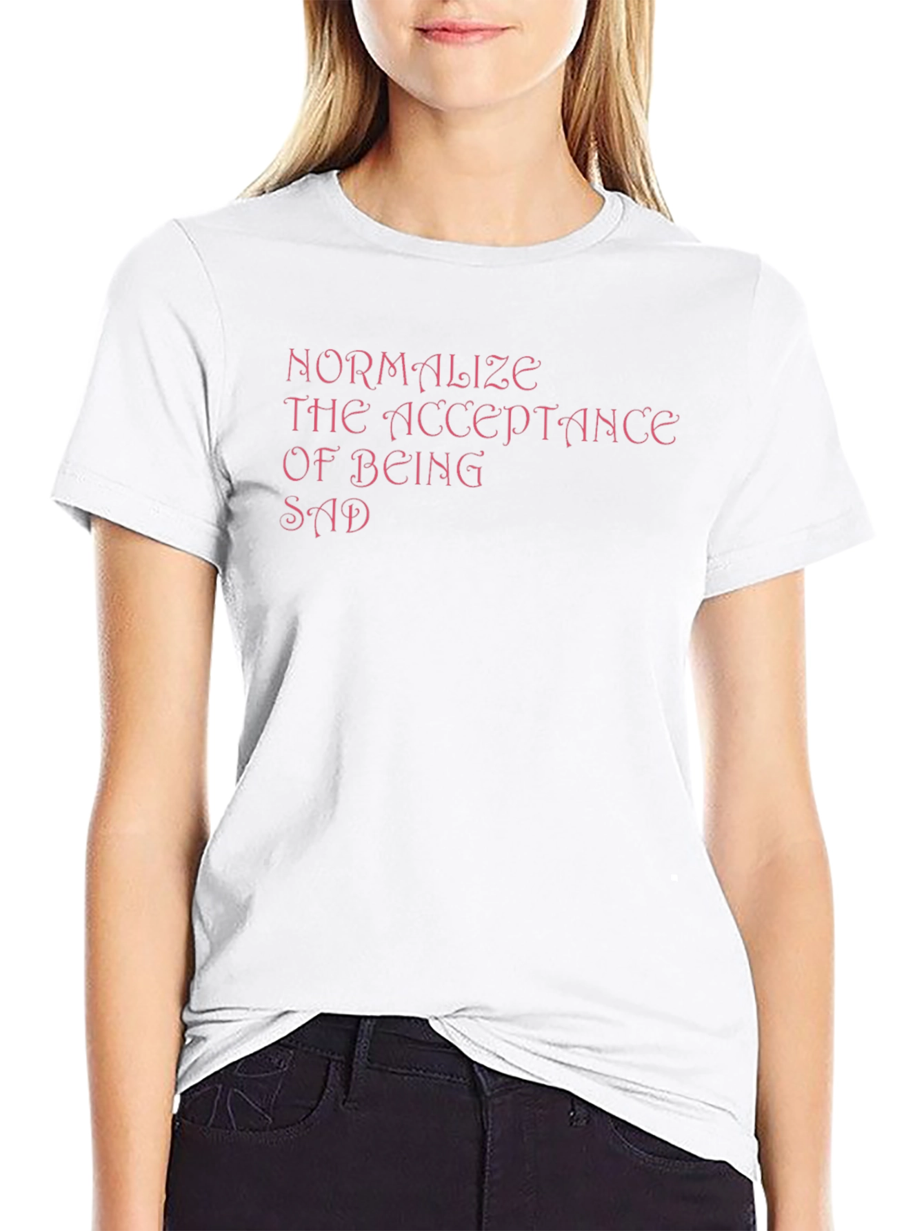Normalize Sadness Black Tee