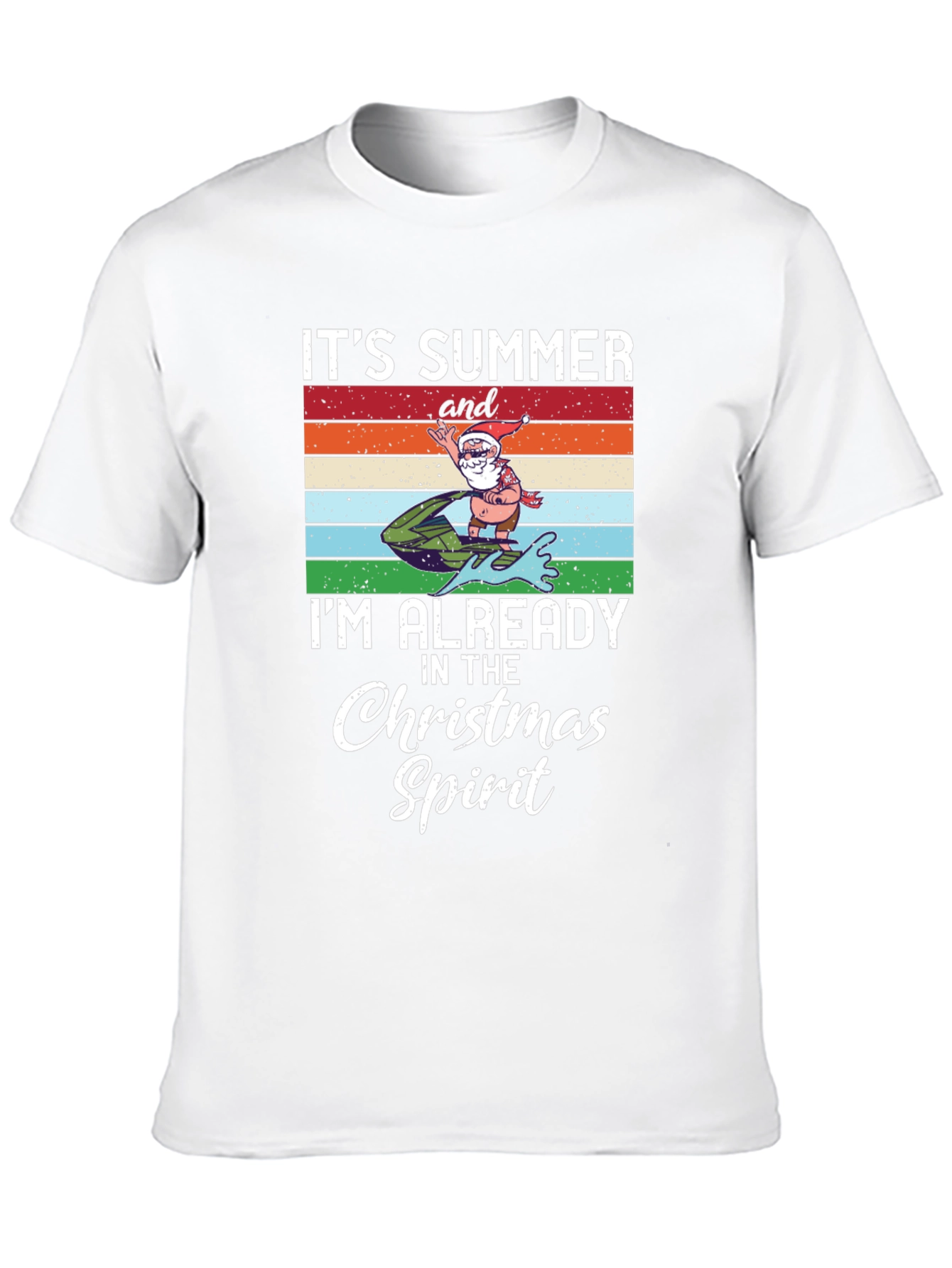 Summer Christmas Spirit Graphic Tee