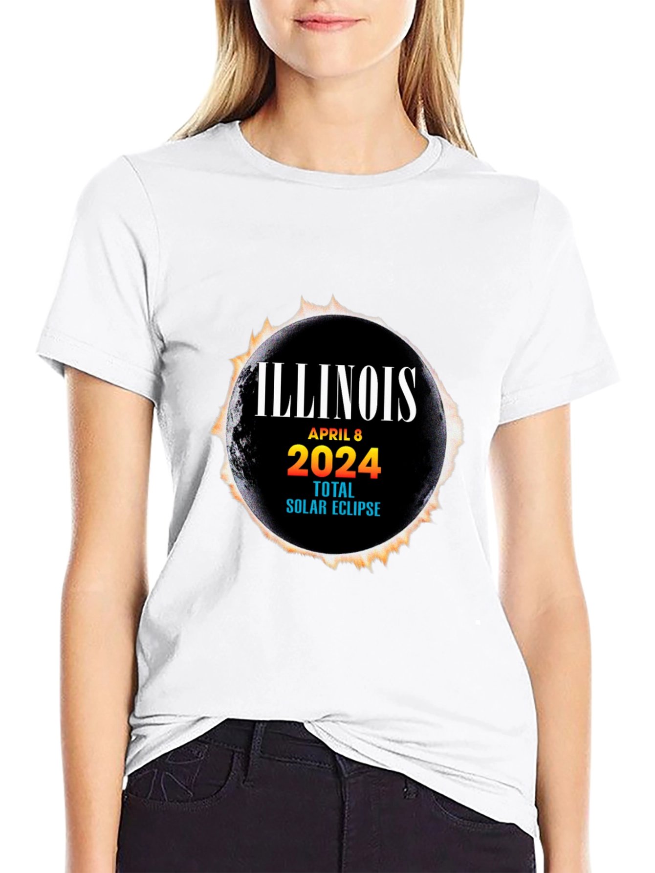 Illinois Total Solar Eclipse April 8 2024 T-Shirt