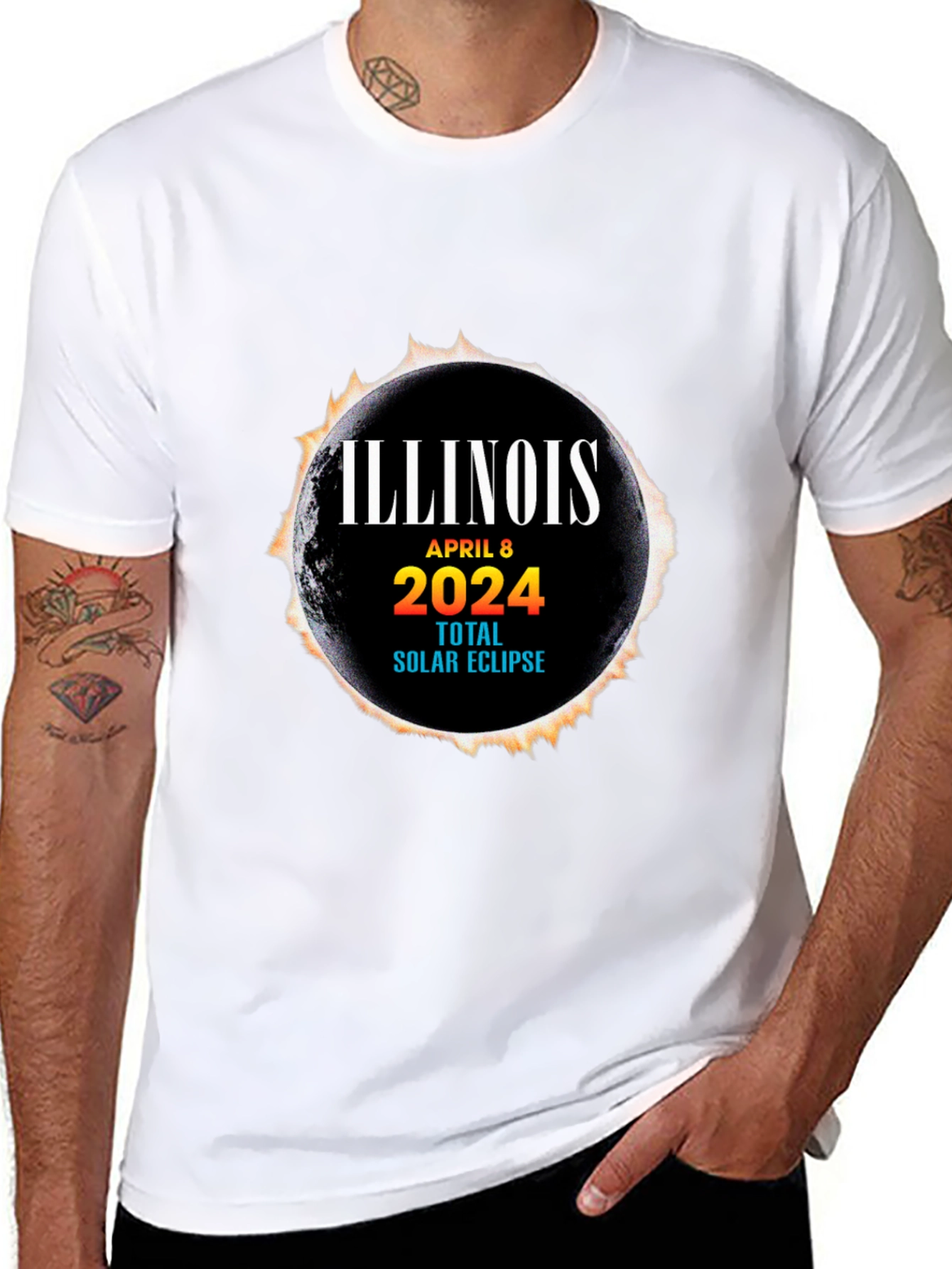 Illinois Total Solar Eclipse April 8 2024 T-Shirt