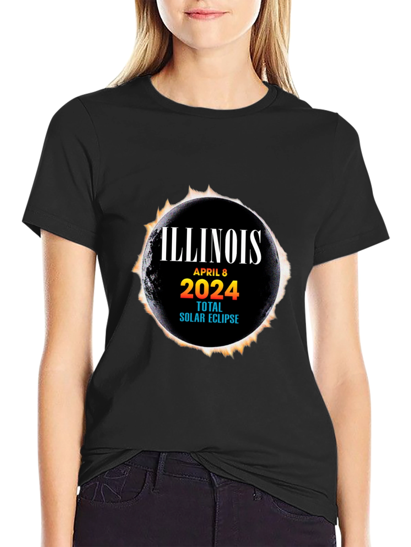 Illinois Total Solar Eclipse April 8 2024 T-Shirt