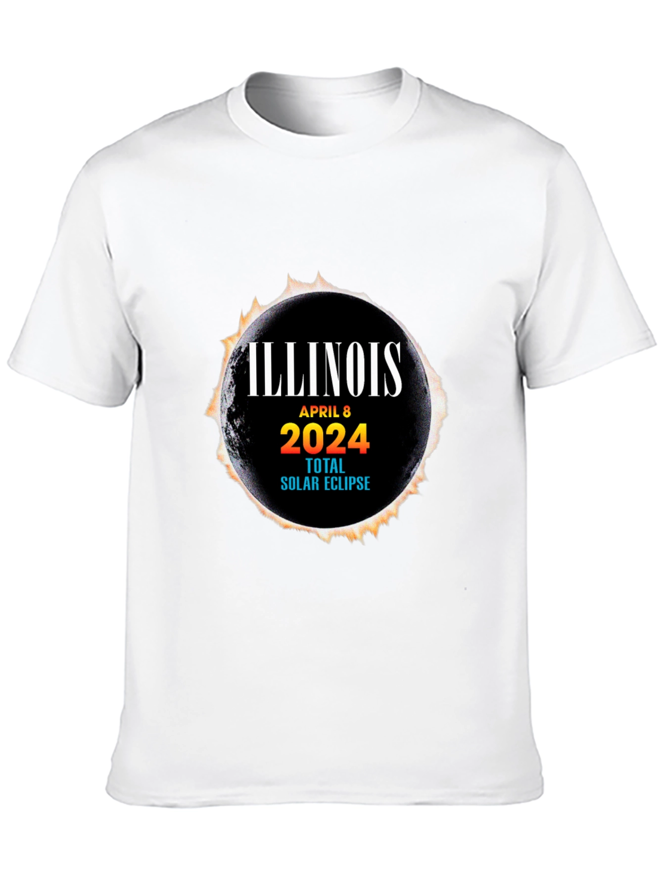 Illinois Total Solar Eclipse April 8 2024 T-Shirt