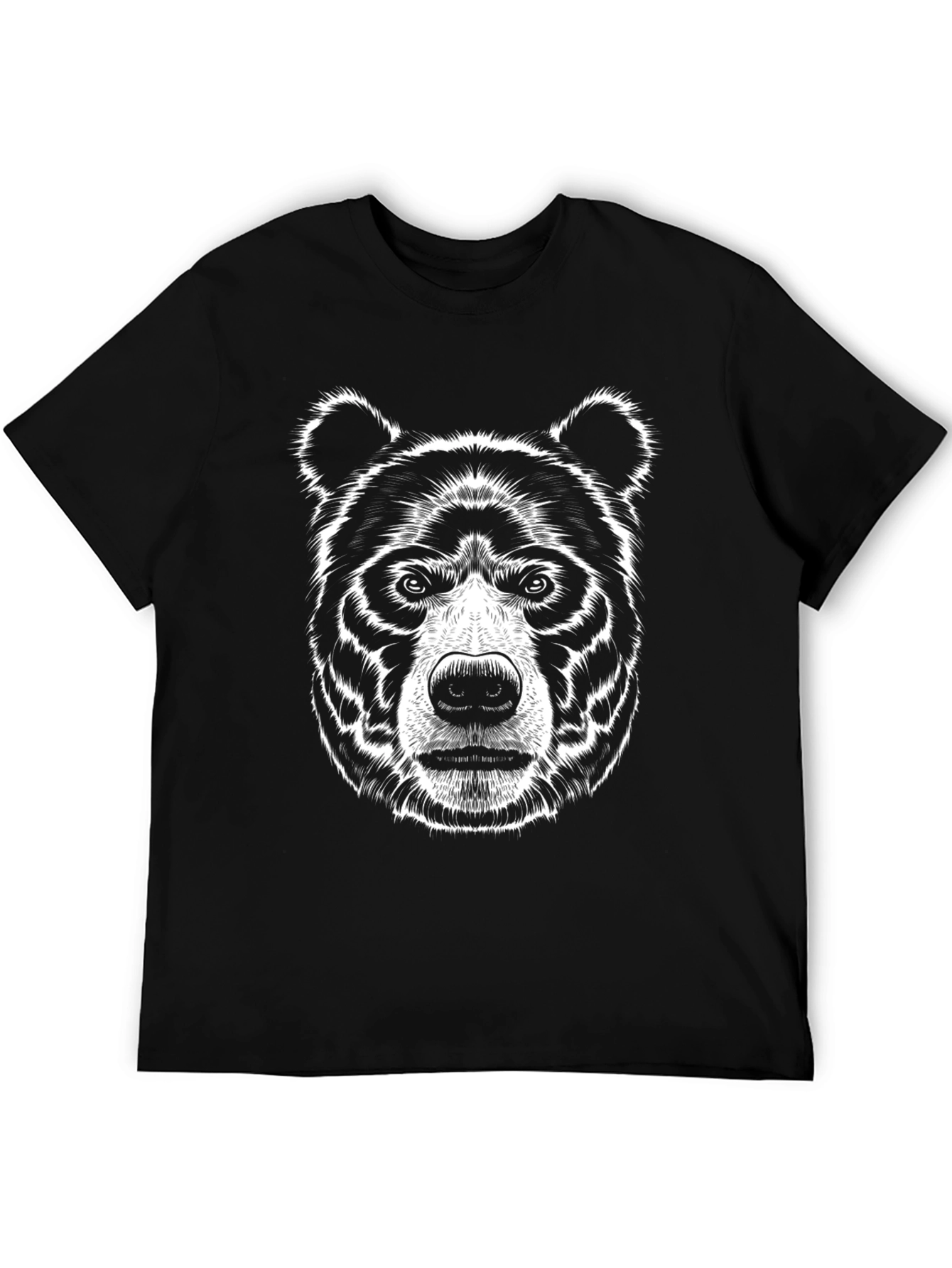 Bear Graphic Black T-Shirt