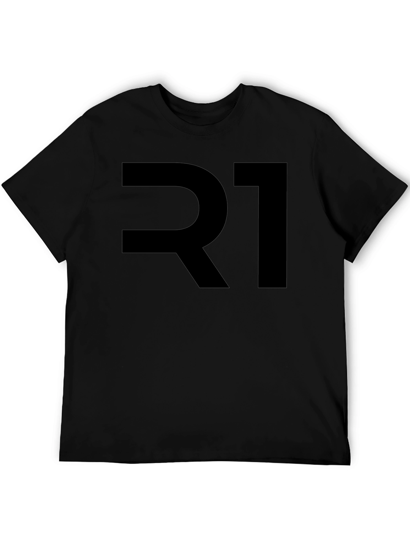Black R1 Graphic Tee - Modern Style