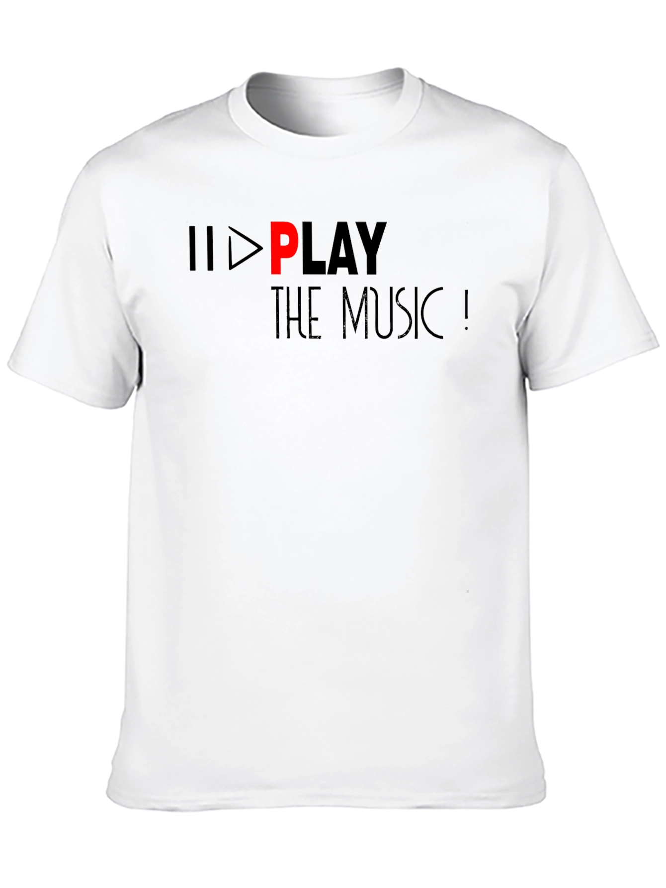 Play the Music Black Graphic Tee