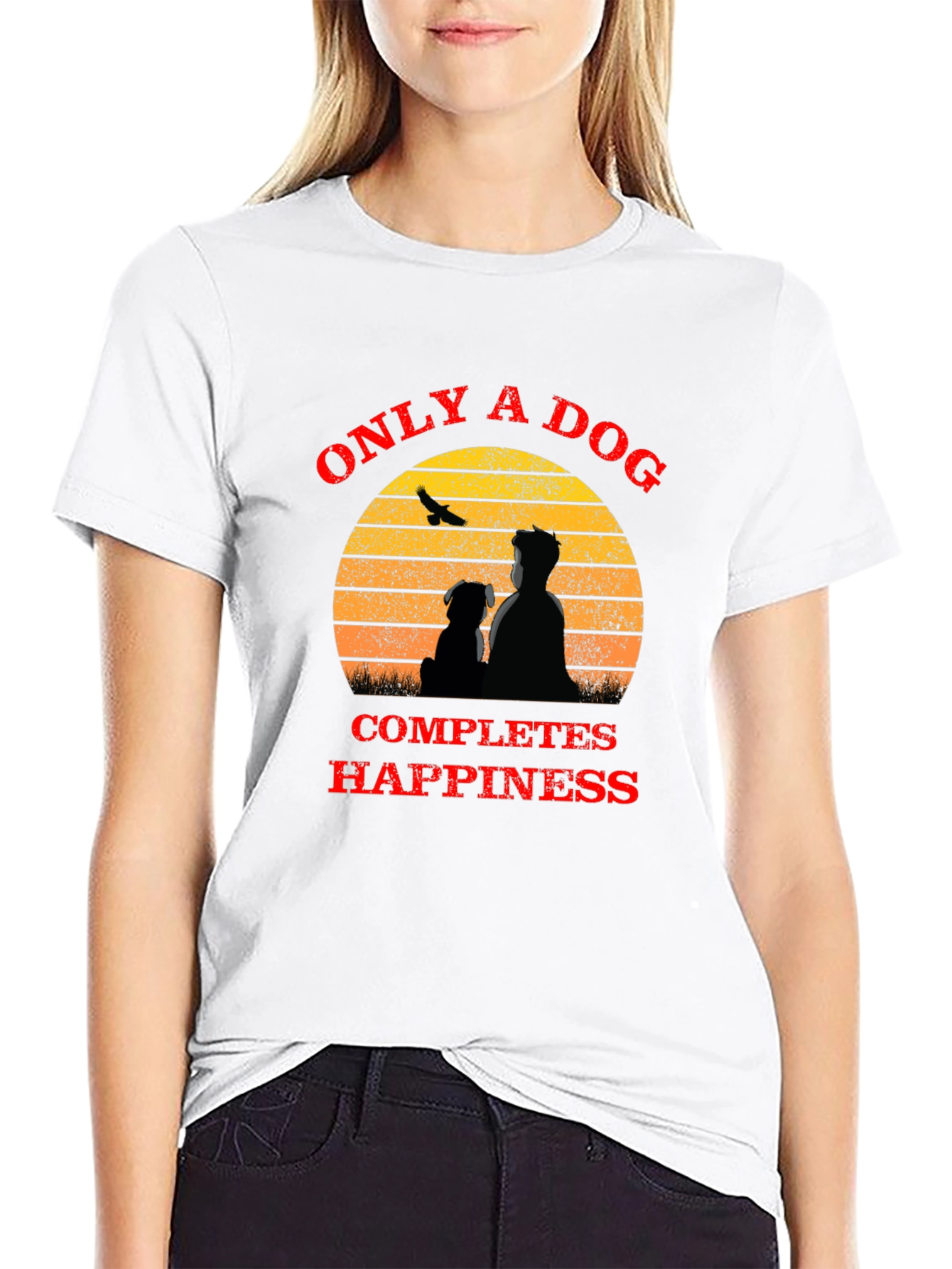 Only A Dog Completes Happiness T-Shirt