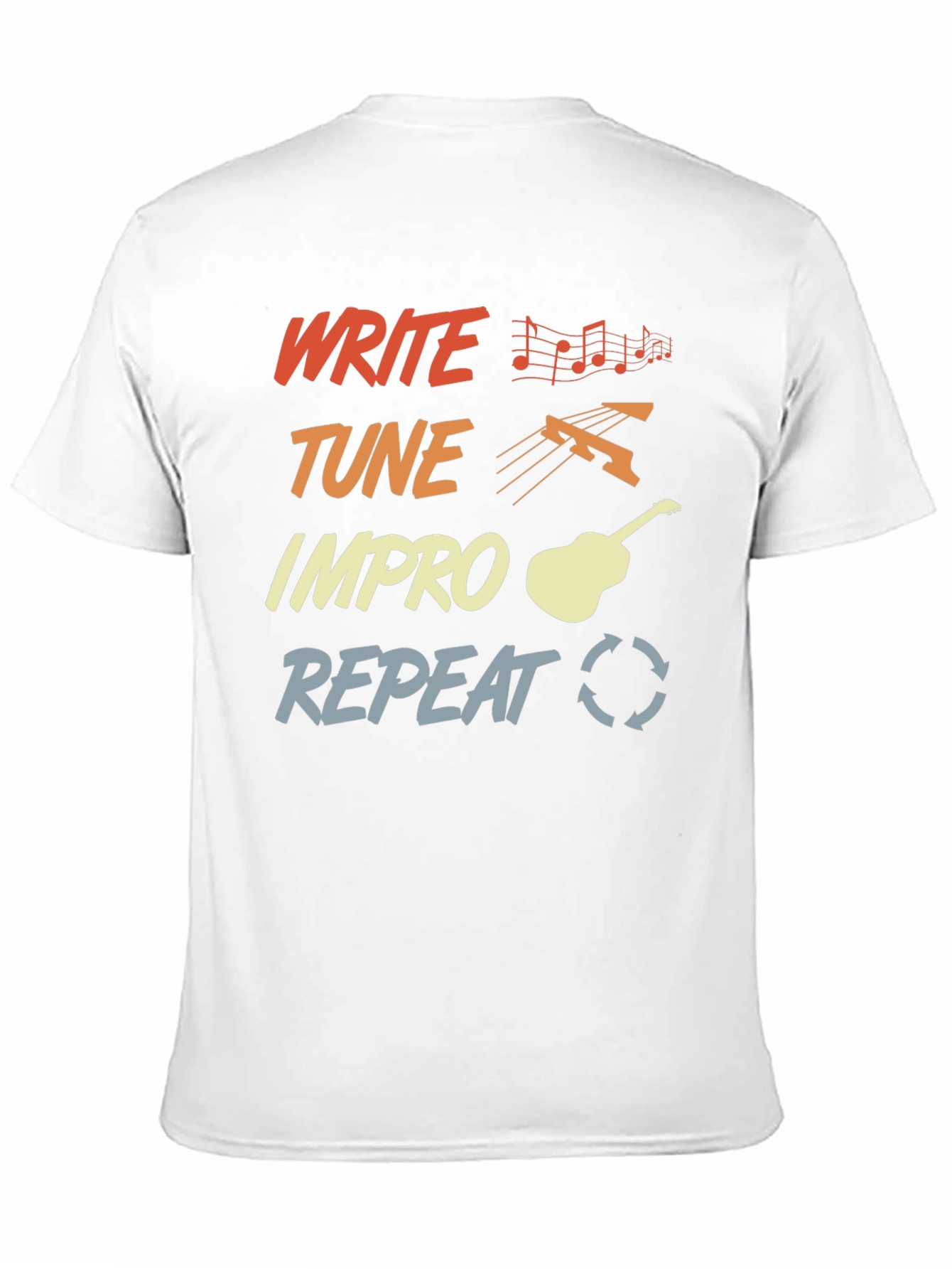 Write Tune Improv Repeat Graphic Tee