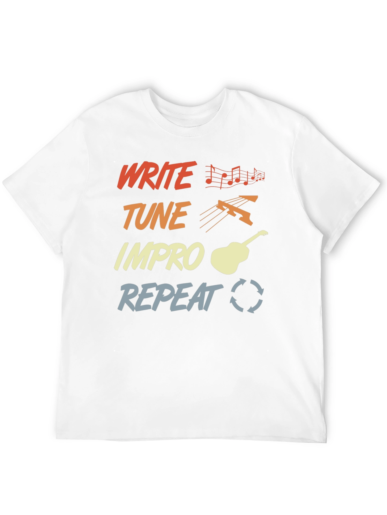 Write Tune Improv Repeat Graphic Tee