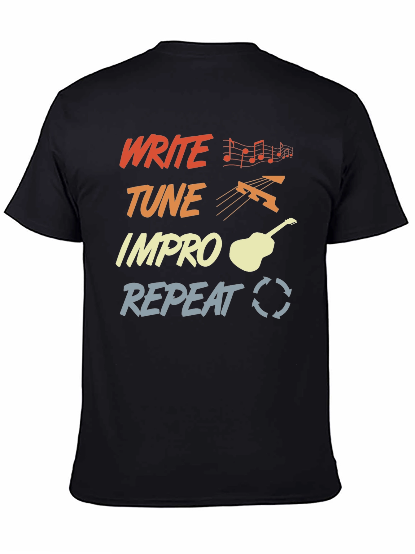 Write Tune Improv Repeat Graphic Tee