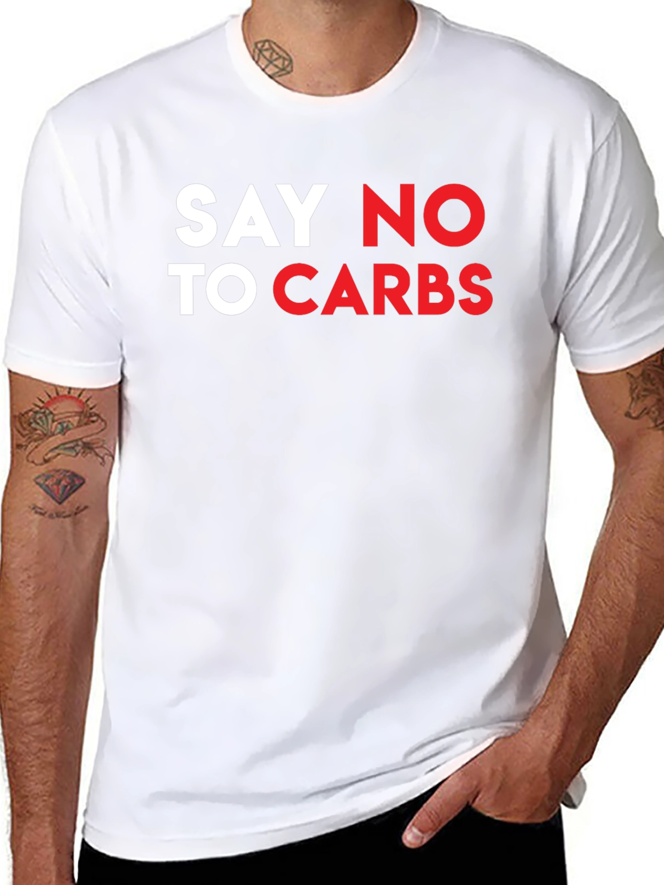 Say No To Carbs T-Shirt - Black