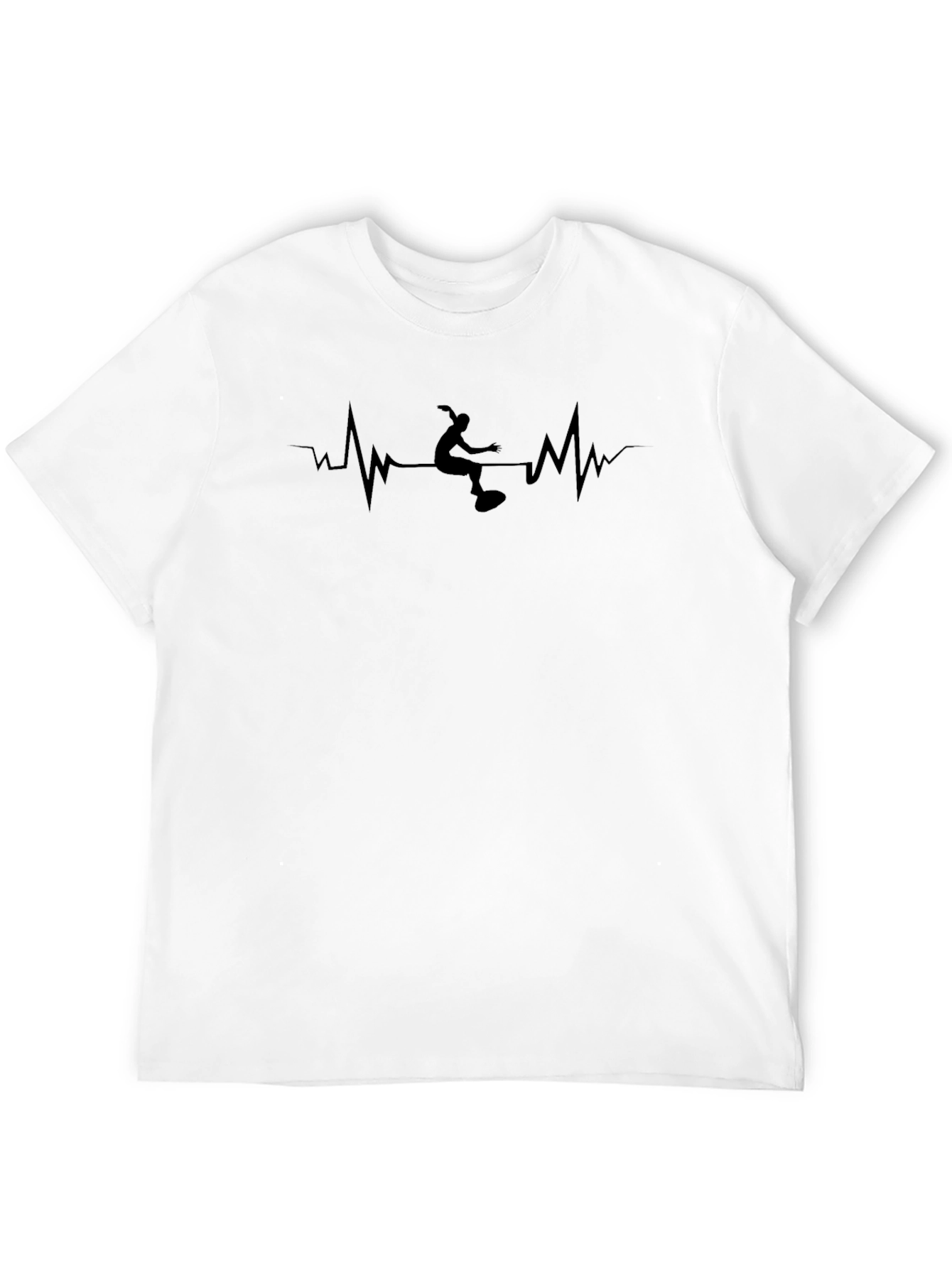 Skateboarding Heartbeat Graphic Tee
