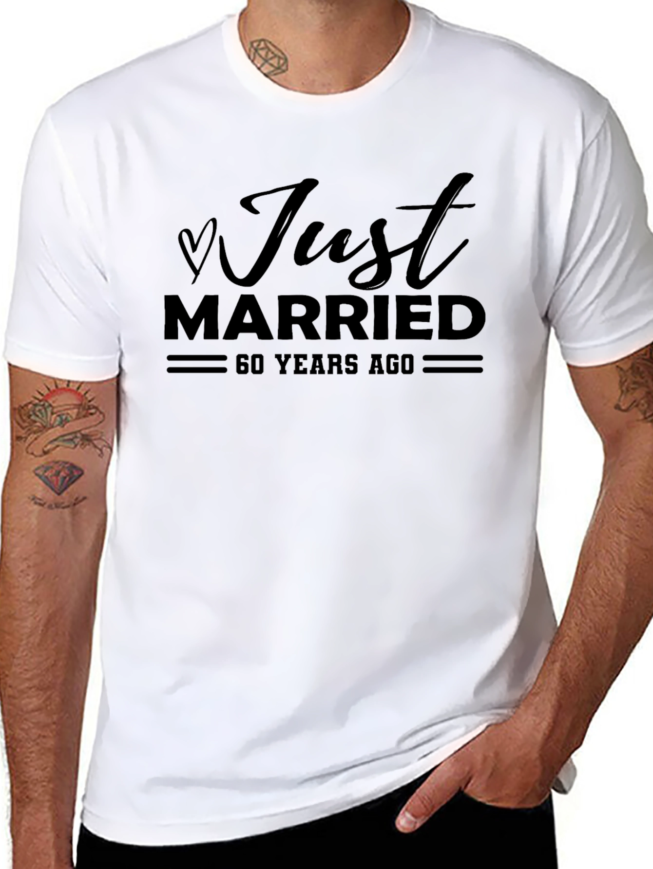 Just Married 60 Years Ago T-Shirt